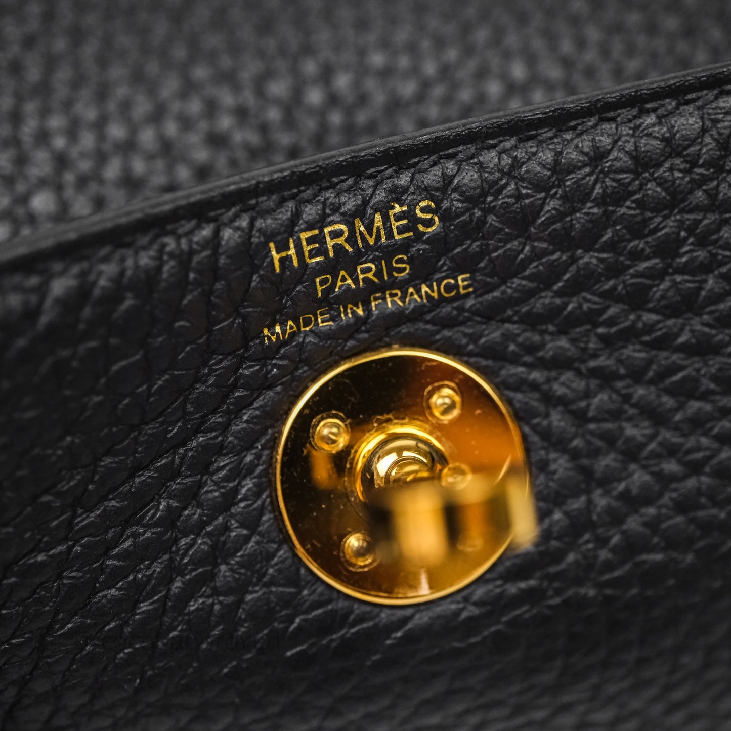 Hermès Mini Lindy 20 Caban 3Y Clemence Gold Hardware