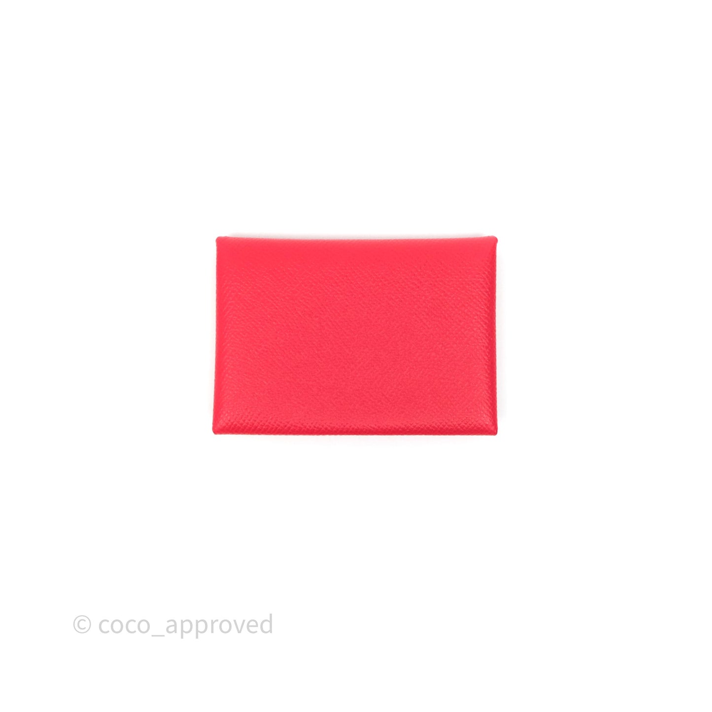 Hermès Calvi Duo Compact Card Holder Rouge De Coeur