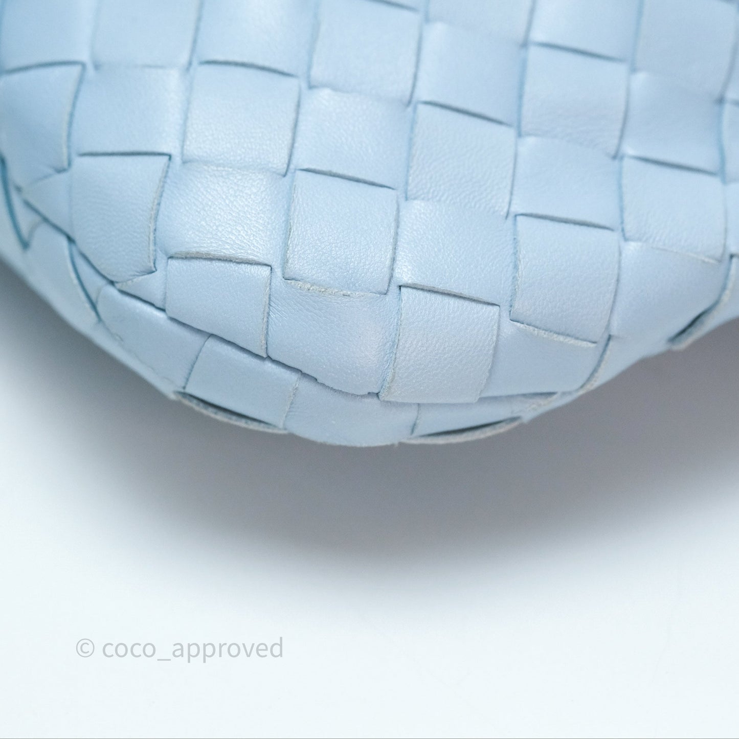 Bottega Veneta Mini Jodie Bag Intrecciato In Ice Lambskin Silver Hardware⁣⁣