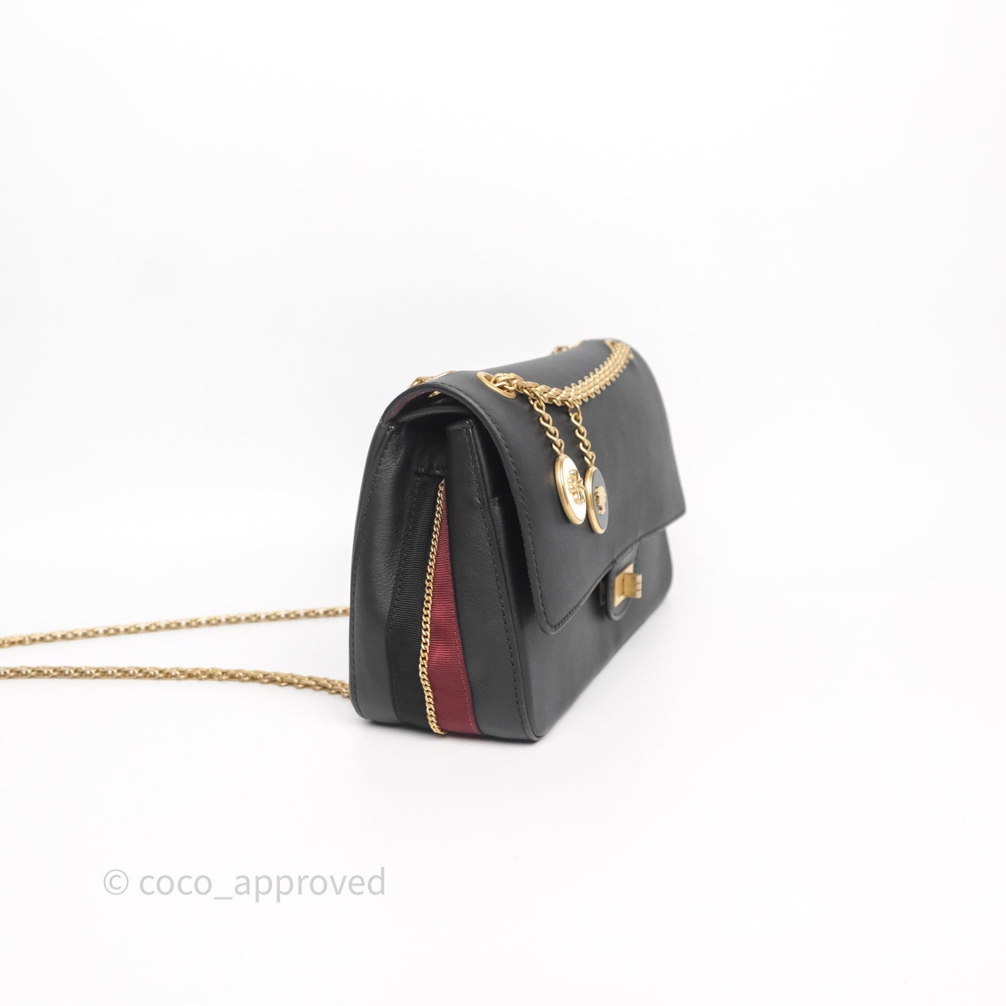 Chanel Paris-Hamburg Charm Nude Reissue 2.55 Medallion Flap 226 Black Calfskin