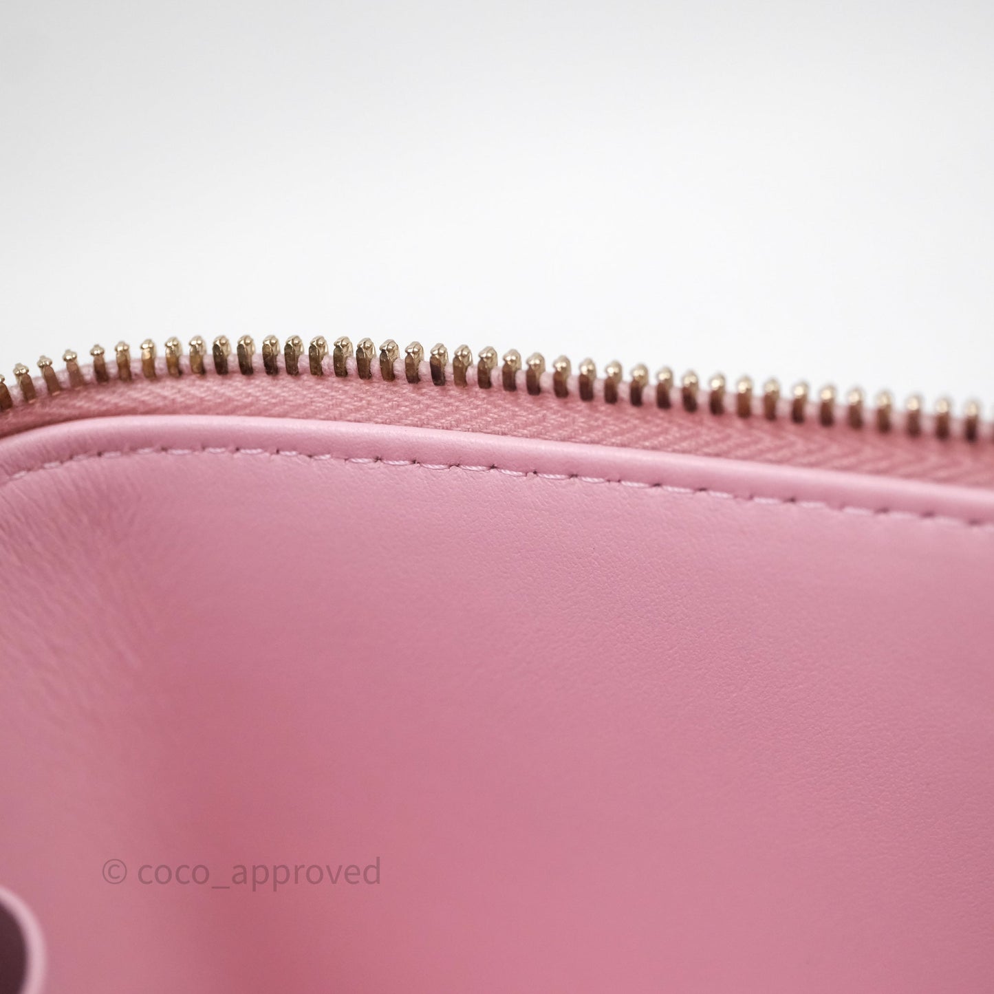 Chanel Vanity with Multicolor Resin Chain Pink Lambskin Aged Gold Hardware