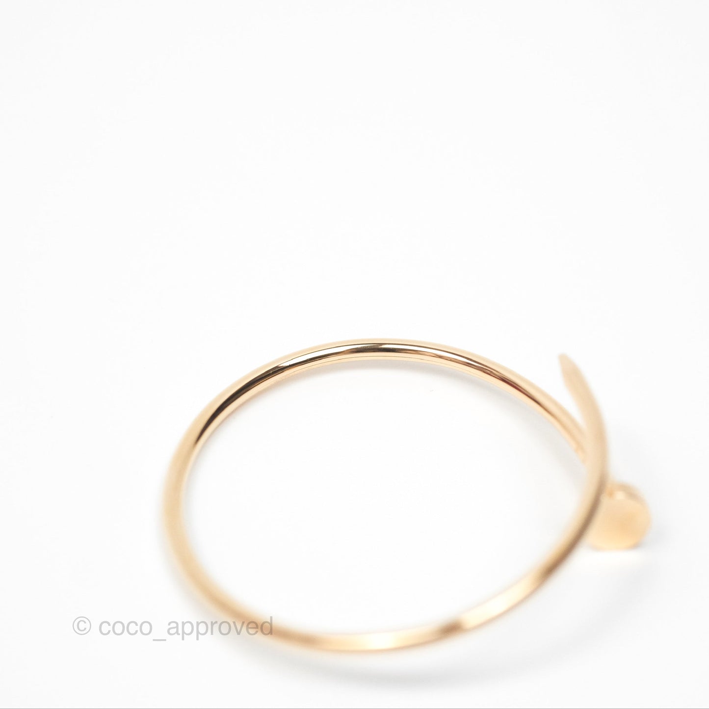 Cartier Small Juste Un Clou Bracelet Rose Gold Size 15