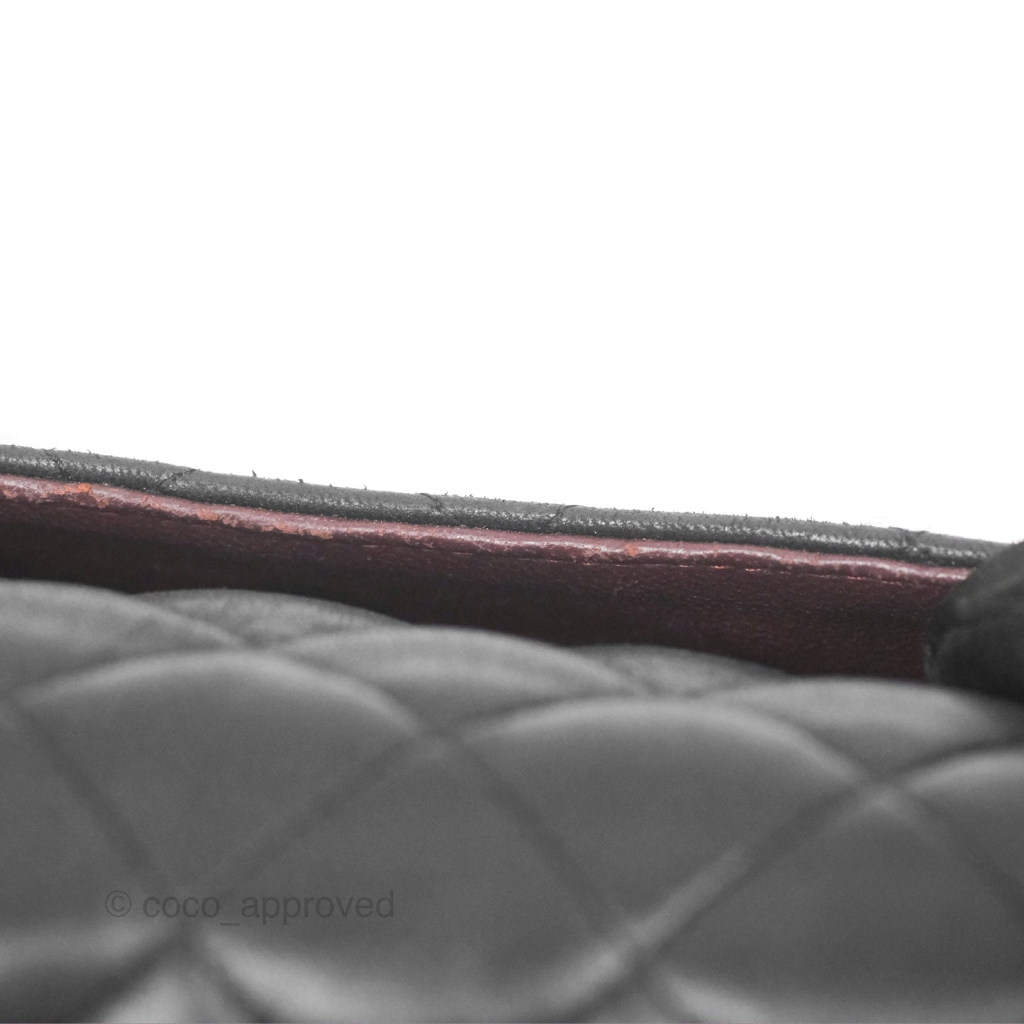 Chanel Classic M/L Medium Flap Quilted Black Lambskin Silver Hardware