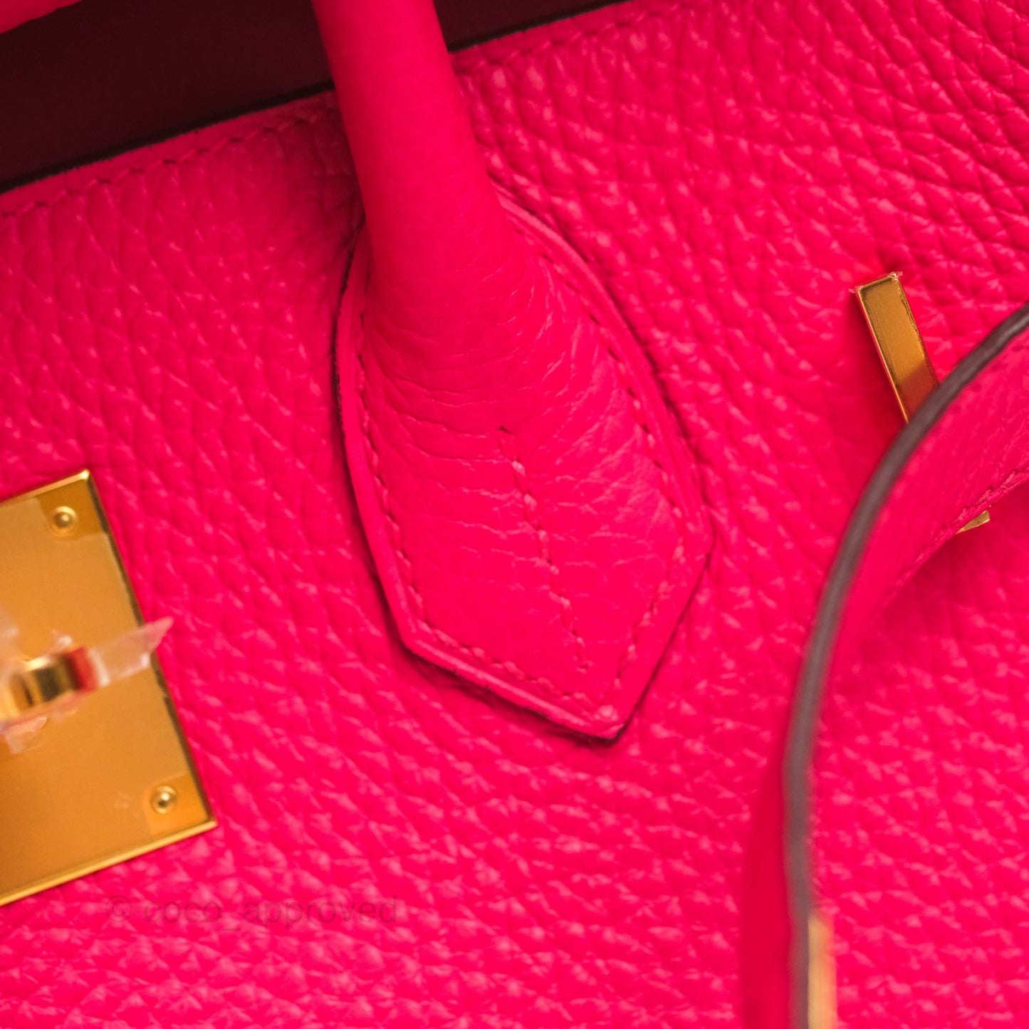 Hermès Birkin 30 Retourne I6 Rose Extrême Clemence Gold Hardware