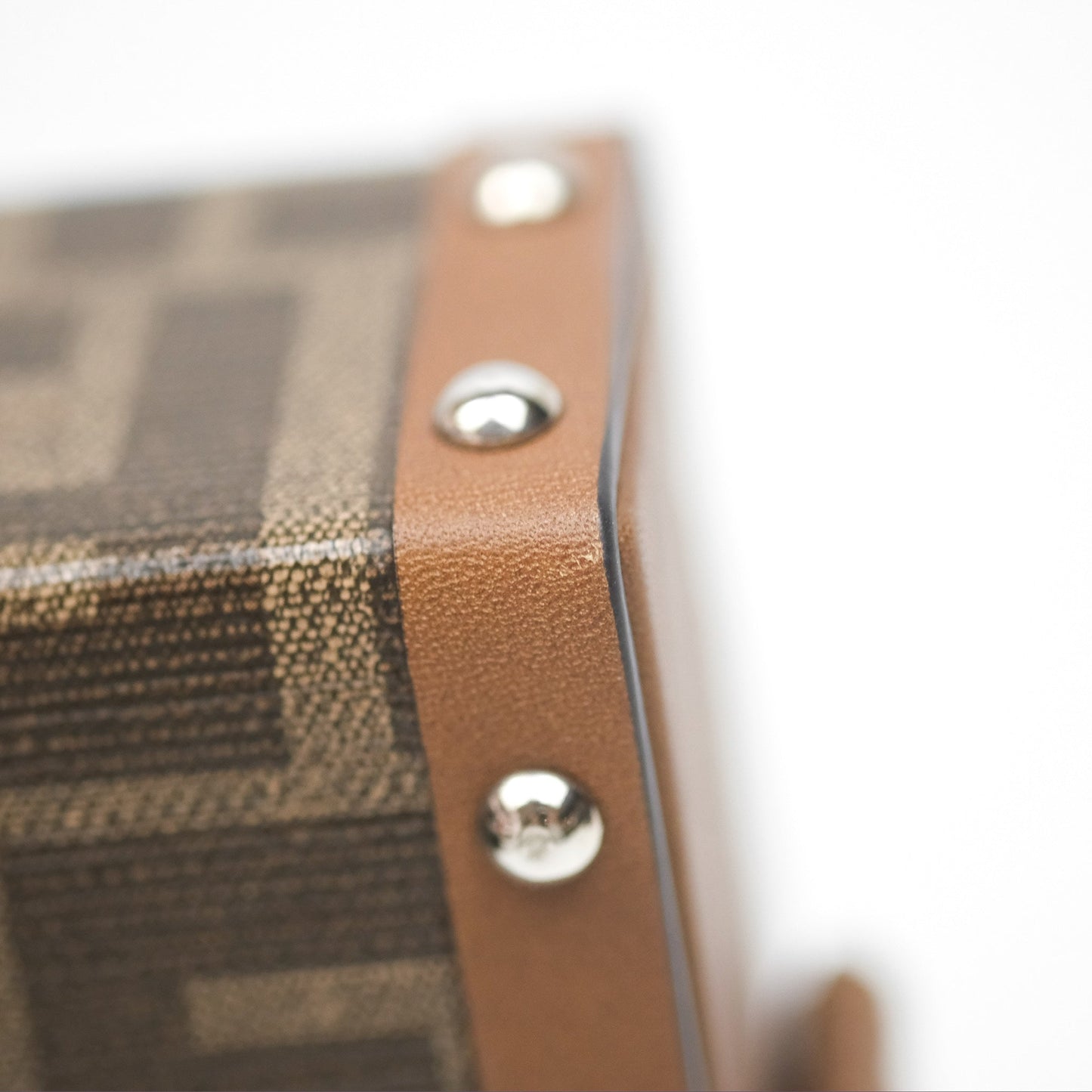 Fendi Mini Baguette Trunk Brown Zucca Canvas