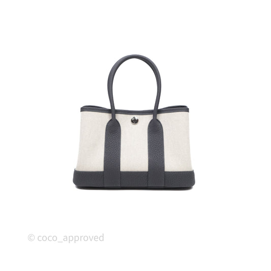 Hermes Mini Garden Party Bleu Glacier/ Ardoise Palladium Hardware