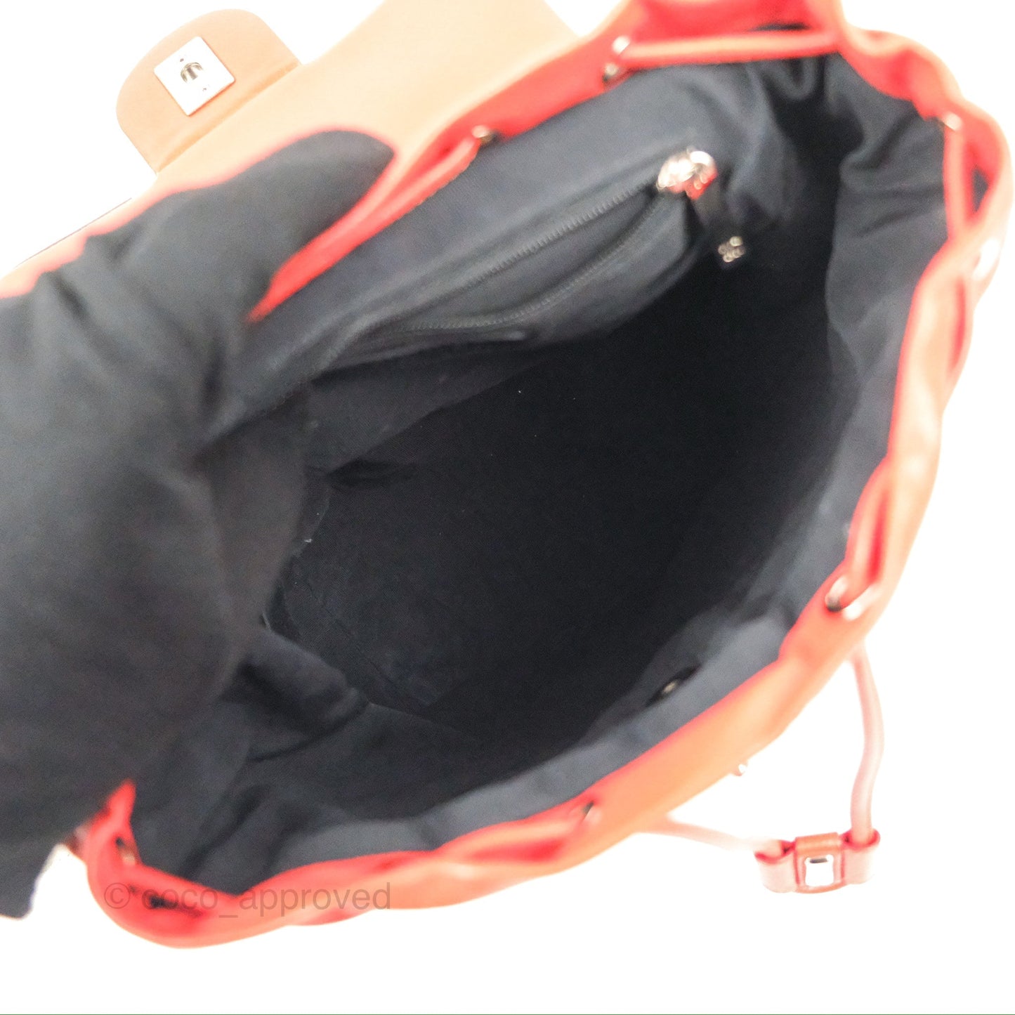 Chanel Quilted Small Cuba Urban Spirit Backpack Orange Lambskin