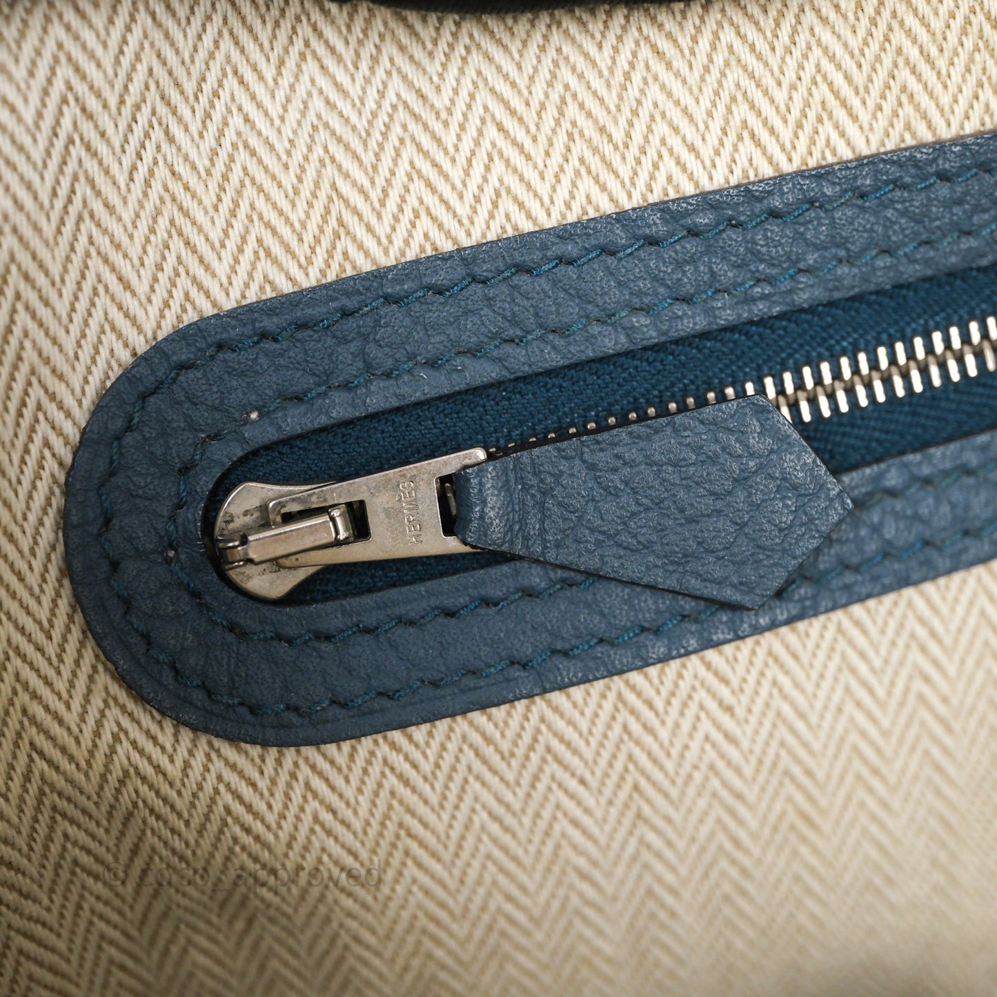 Hermès Garden Party 36 Bleu Palladium Hardware