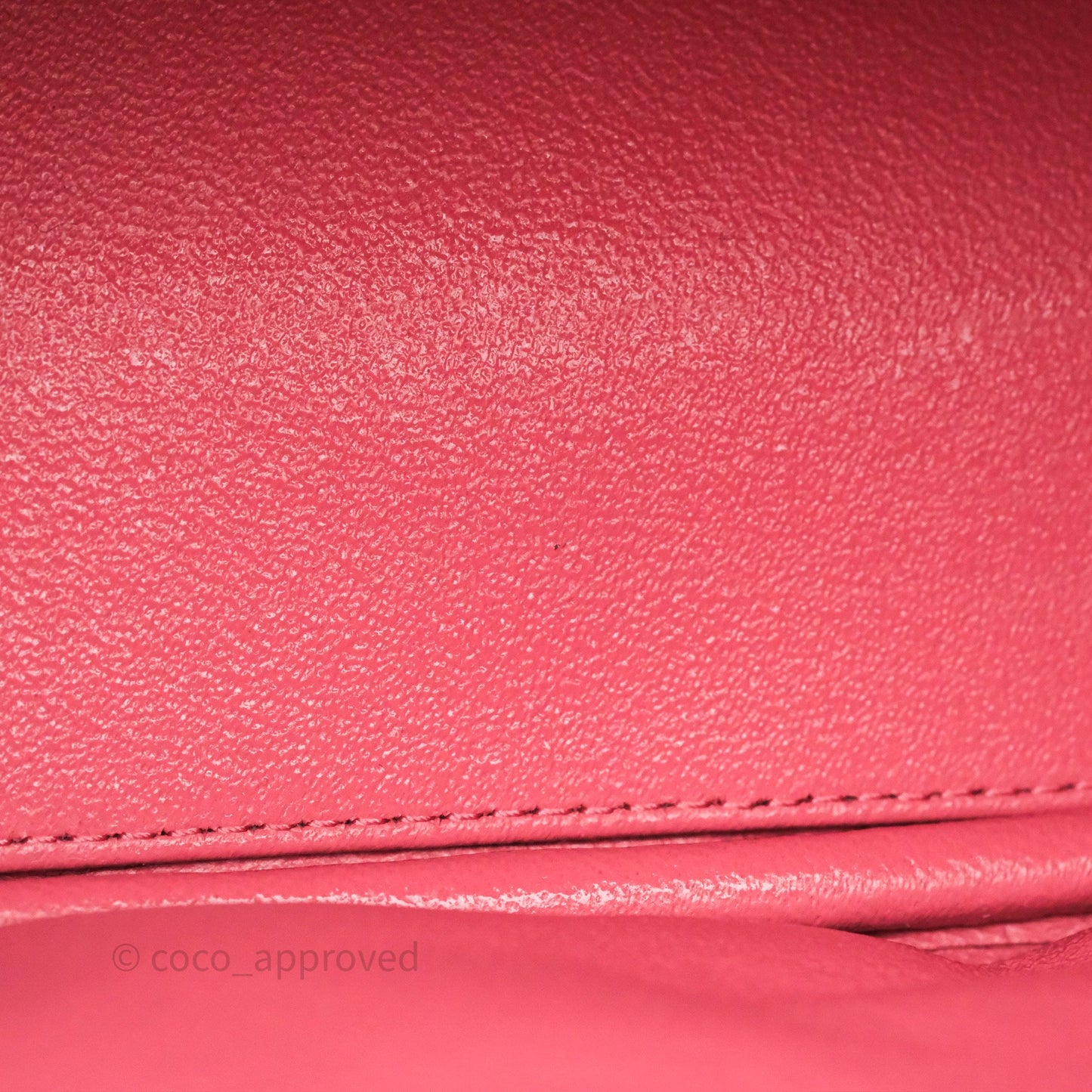 Chanel Camera Case Quilted Pink Shiny Caviar Gold Hardware