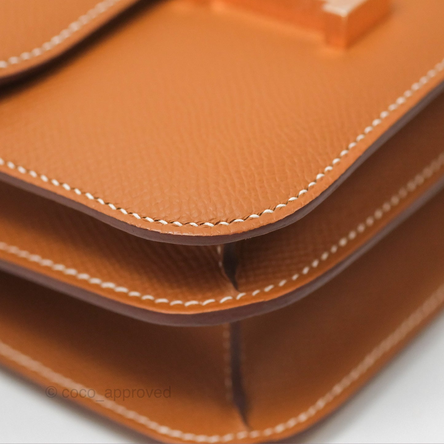 Hermès Constance Mini 18 with Mirror Gold Epsom Rose Gold Hardware