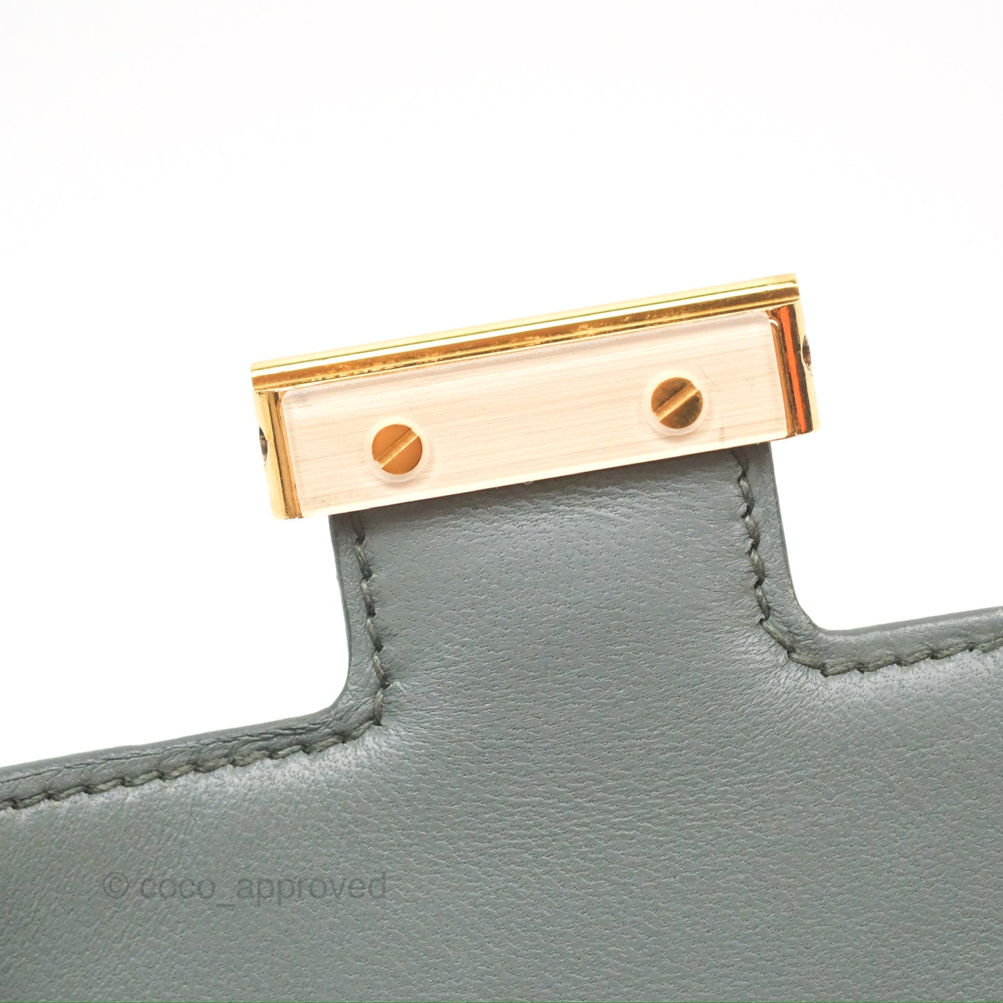 Hermès Constance Mini 18cm Vert Amande Epsom Gold Hardware