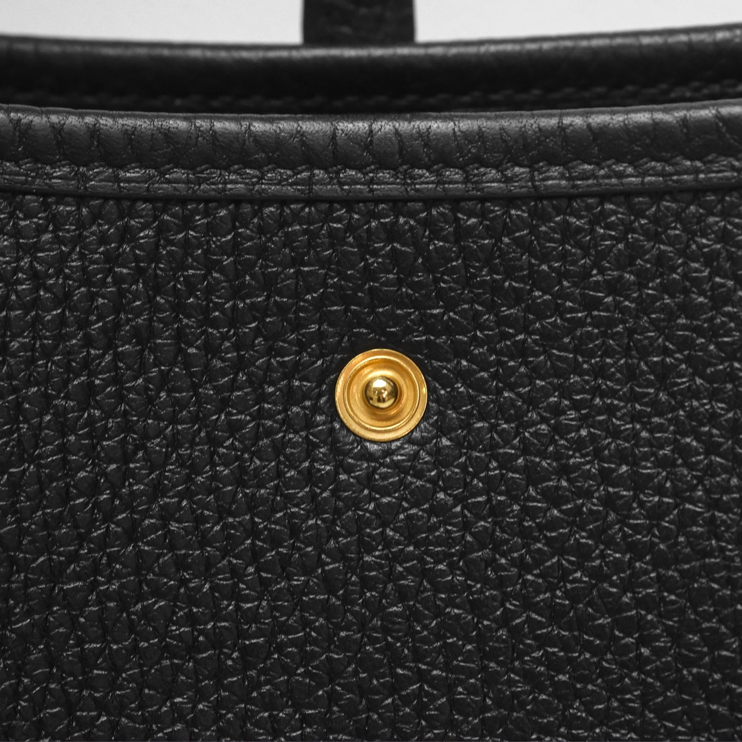 Hermès Mini Evelyne 16 Noir 89 Clemence Gold Hardware