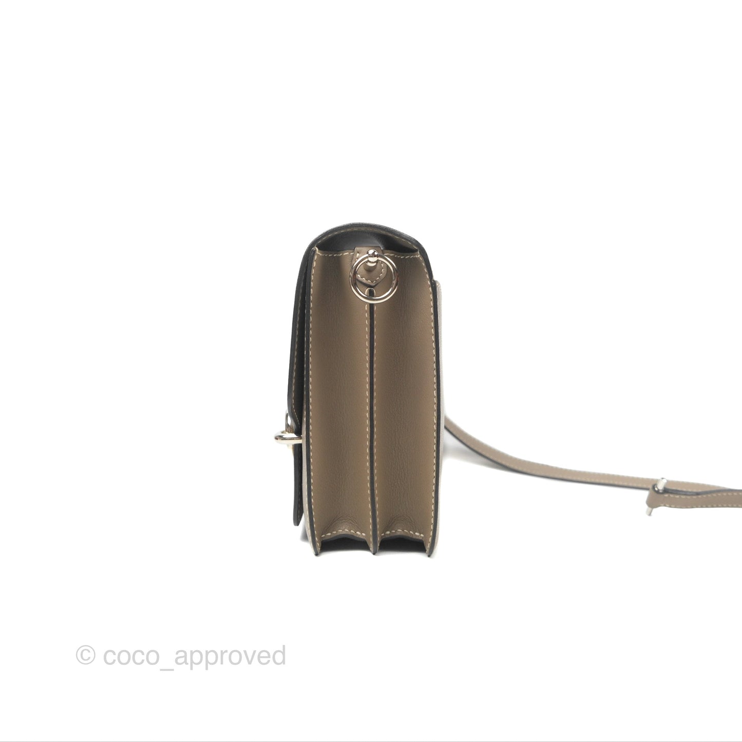 Hermès Roulis 23 Etoupe Evercolor Palladium Hardware