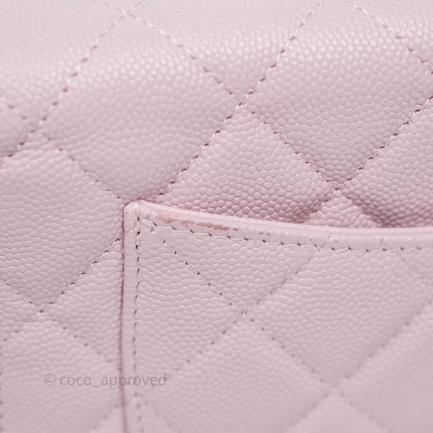 Chanel Classic Quilted Wallet On Chain WOC Pink Caviar Gold Hardware