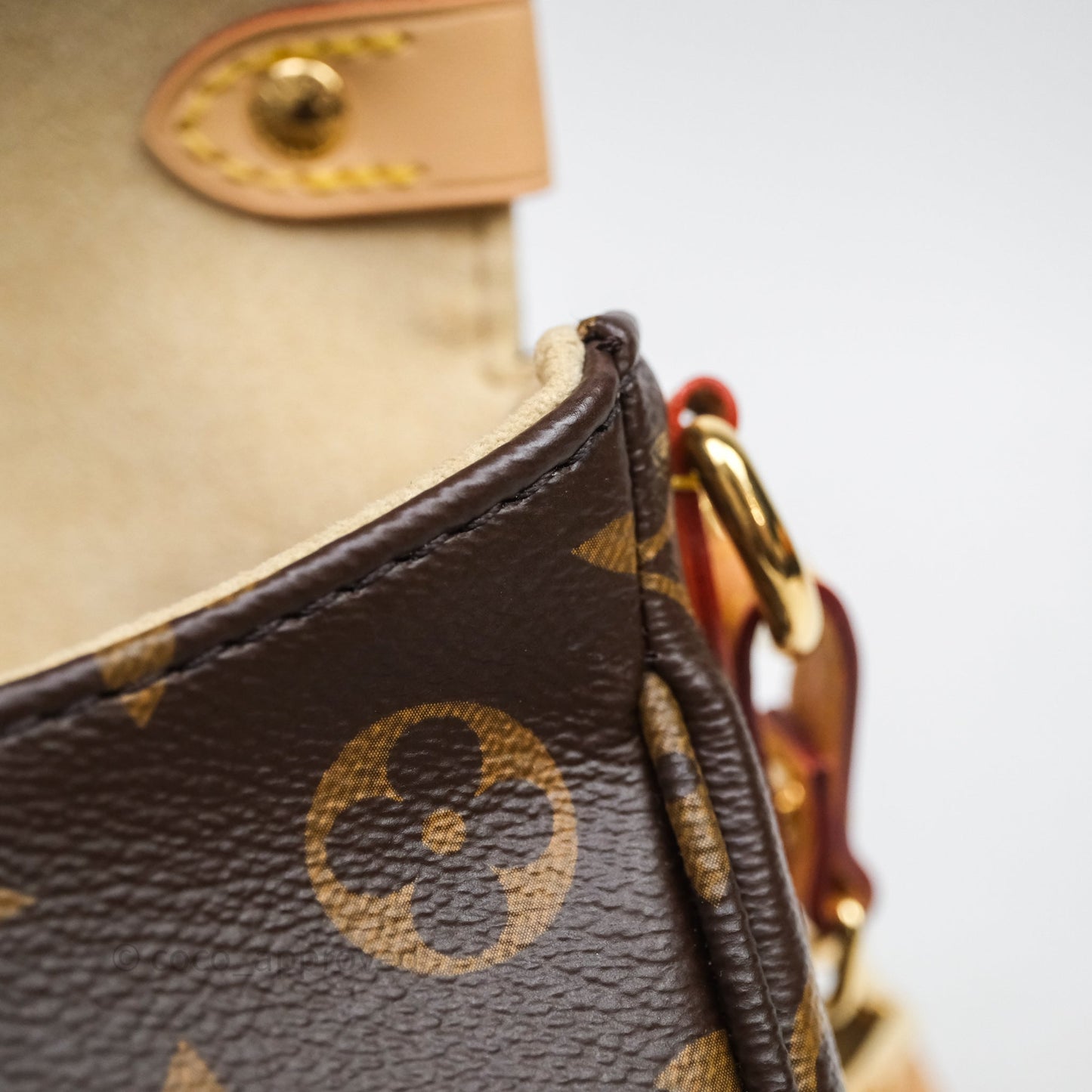 Louis Vuitton Saumur BB Monogram Bag Gold Hardware