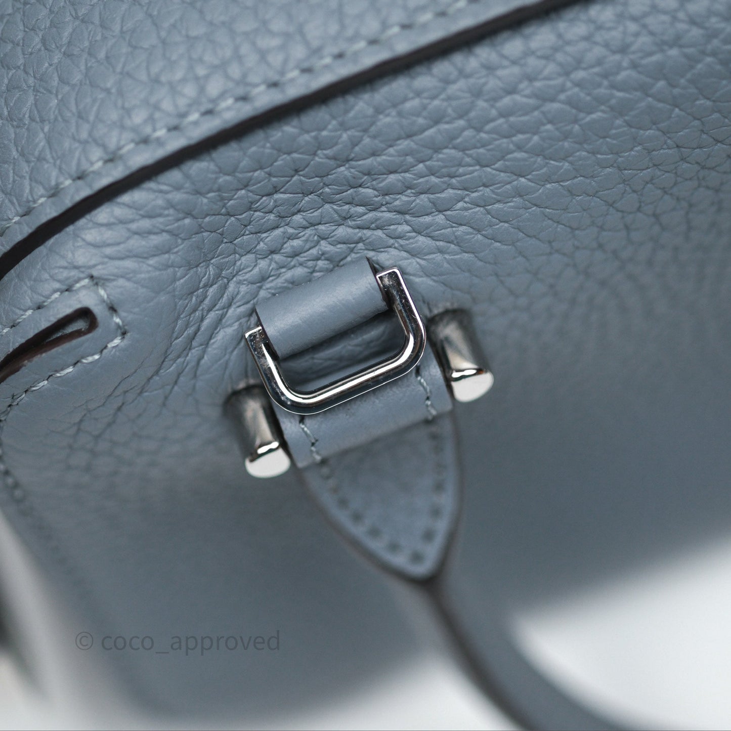 Delvaux Cool Box Nano Taurillon Soft Grained Calfskin Pacific Palladium Hardware