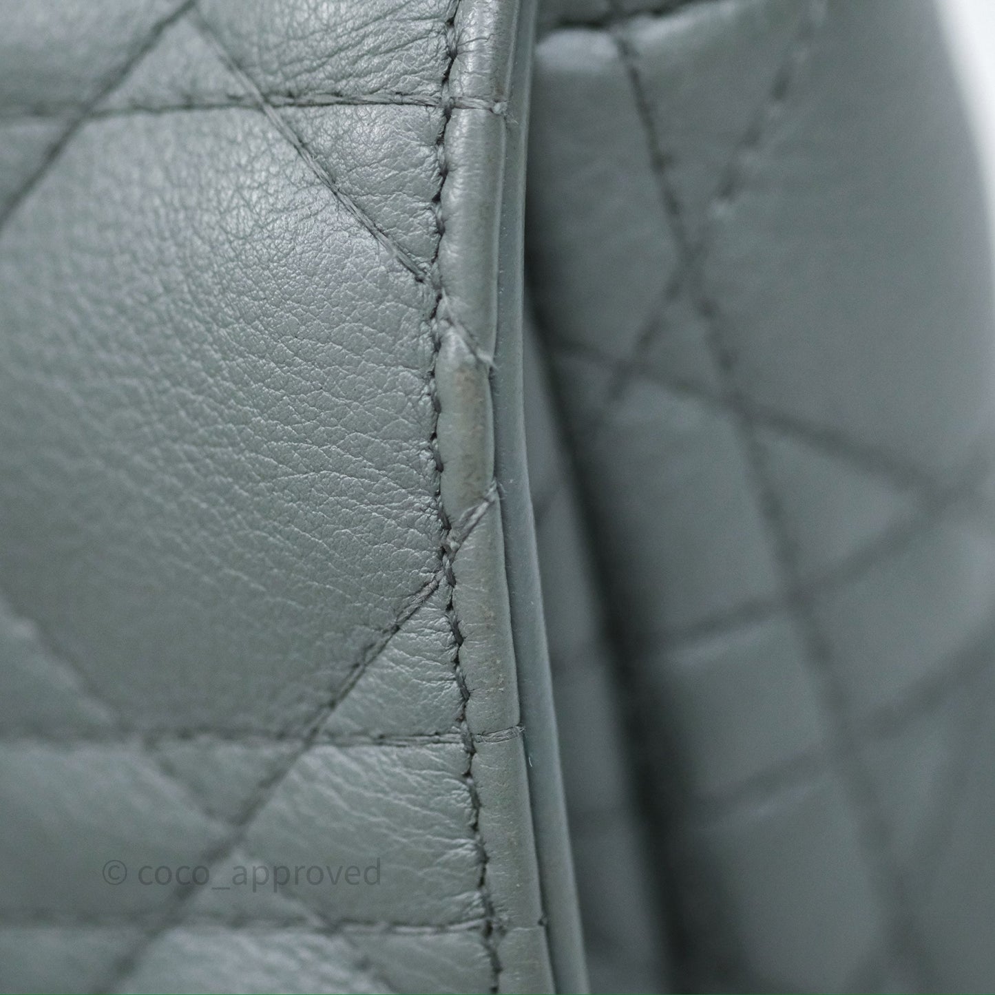 Dior Small Caro Bag Grey Supple Cannage Calfskin