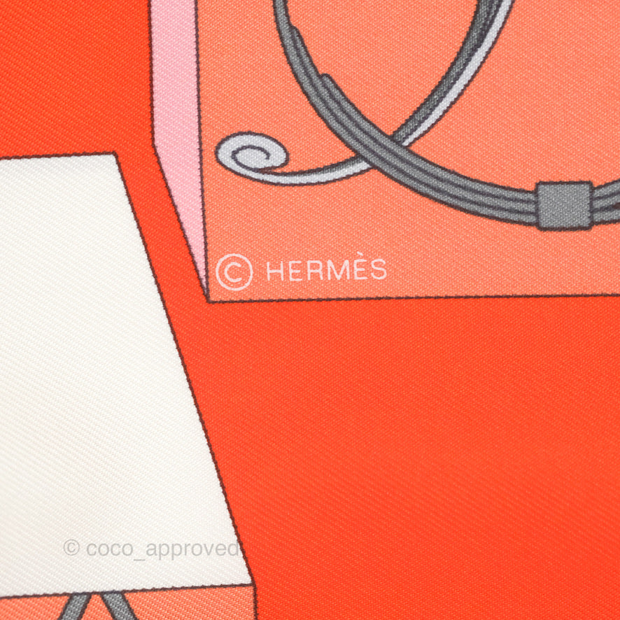 Hermès Springs Springs Silk Scarf 90