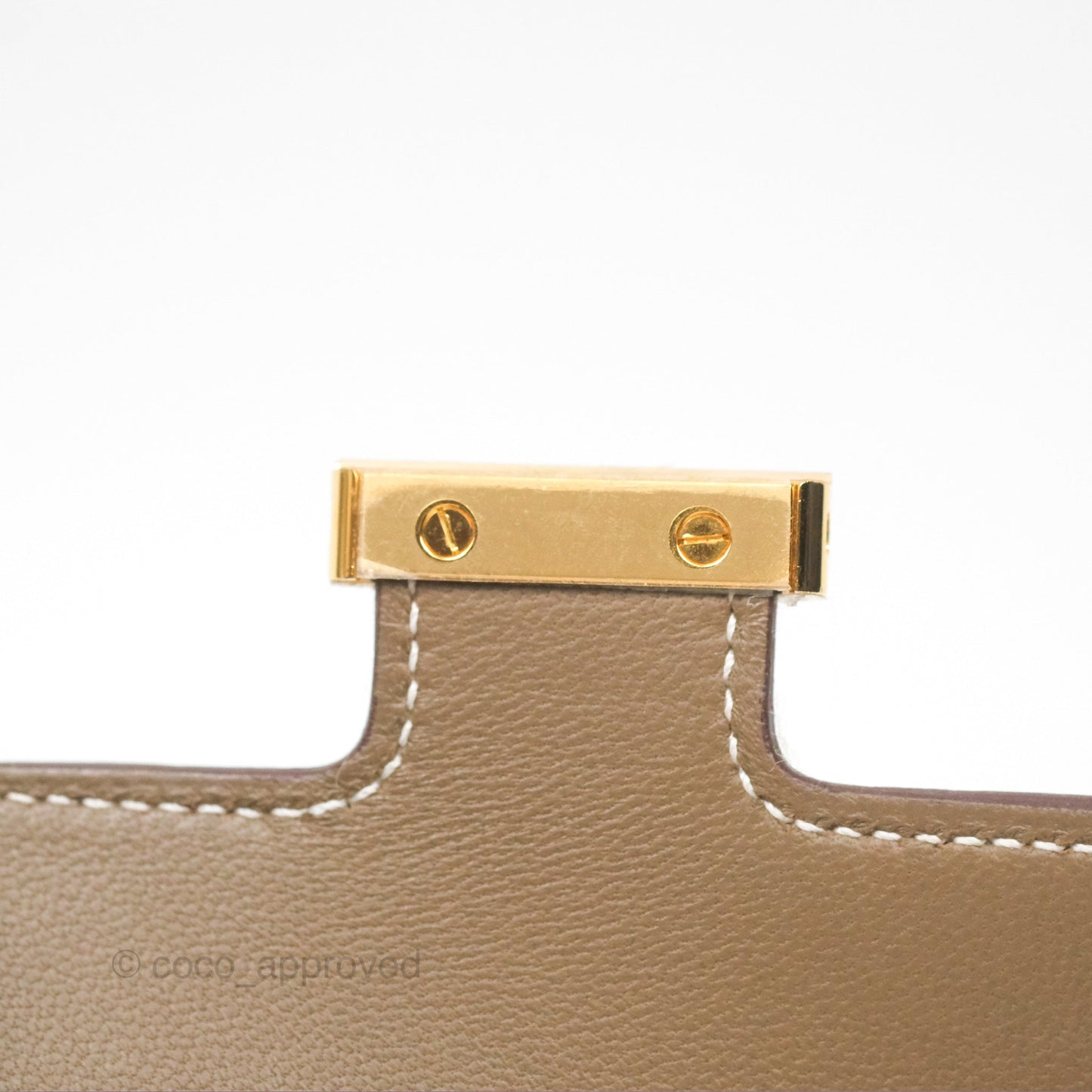 Hermès Constance Slim Wallet Etoupe Epsom Gold Hardware