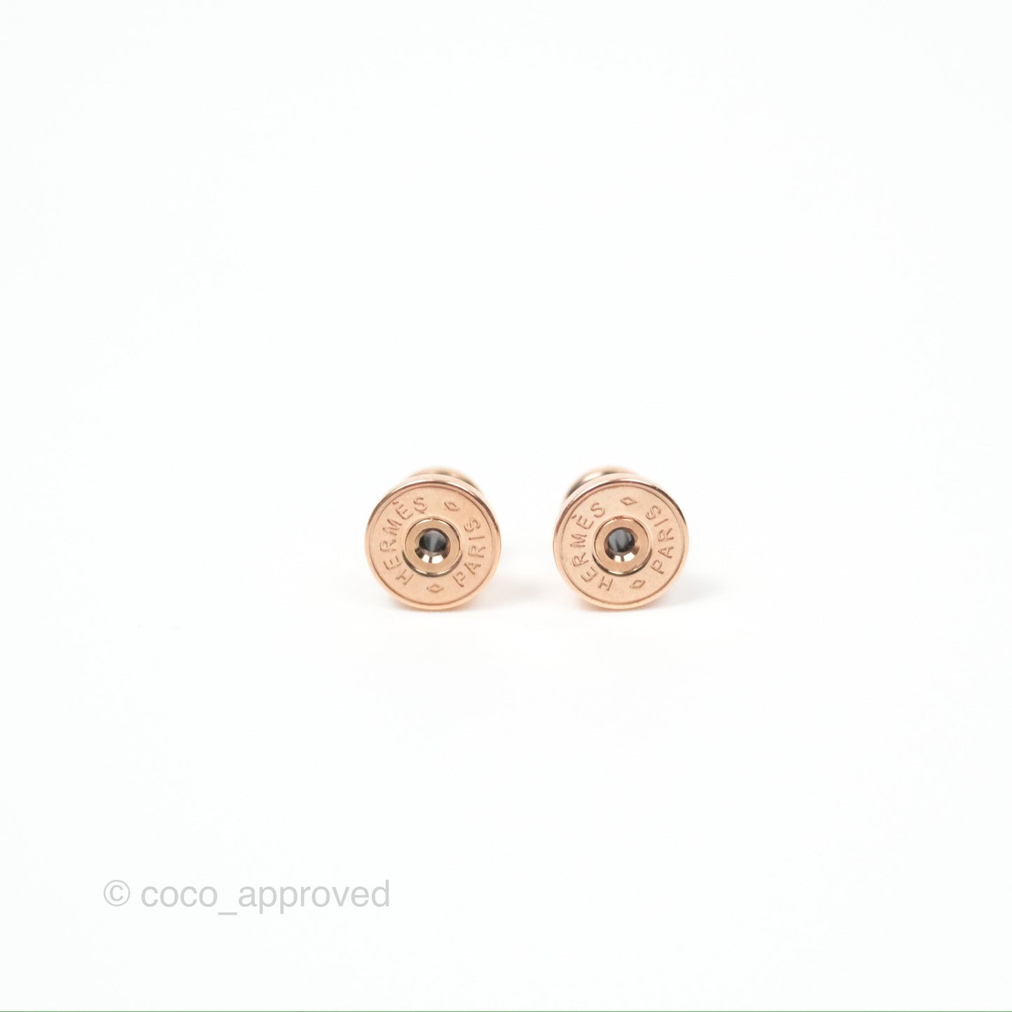 Hermès Mini Pop H Earrings New Gold Rose Gold Hardware