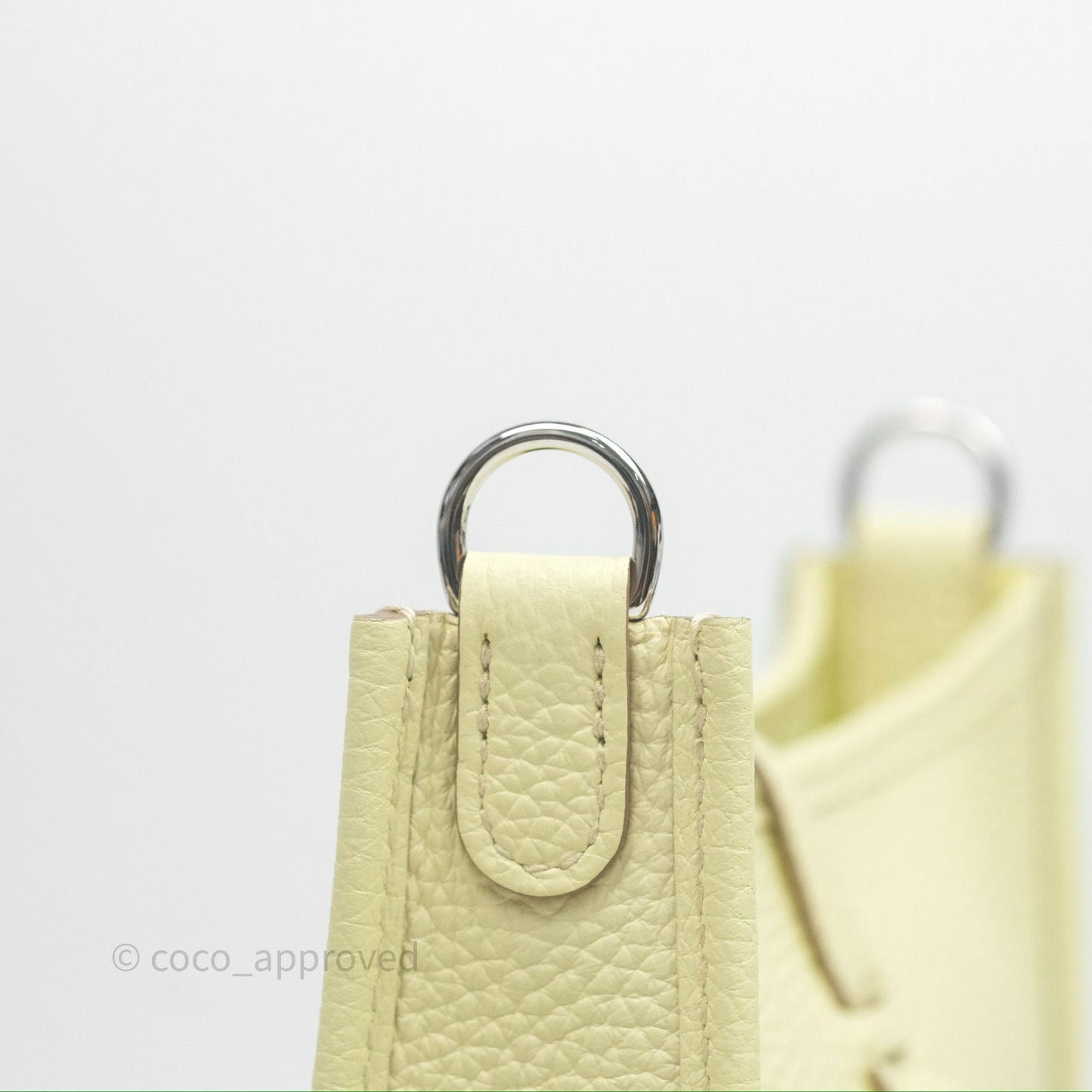 Hermès Mini Evelyne 16 Jaune Milton I8 Clemence Palladium Hardware