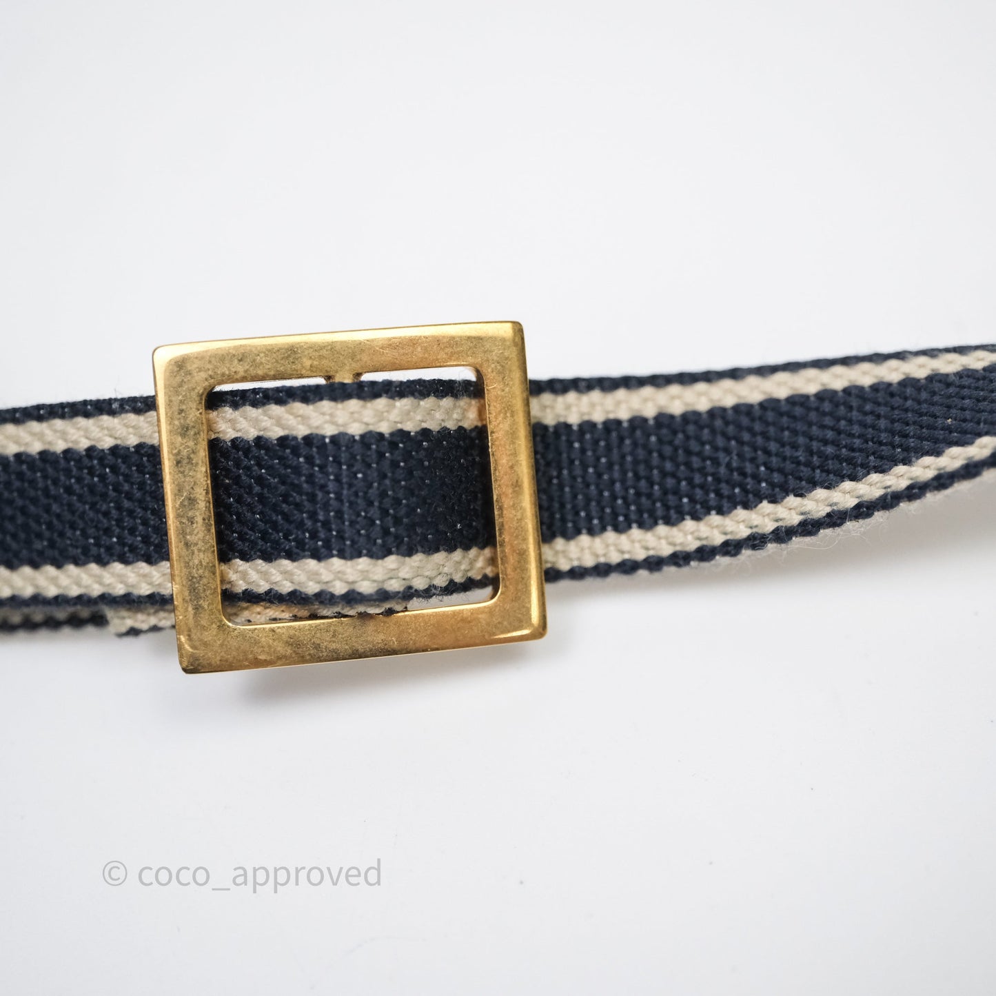 Christian Dior Navy Oblique Slim Saddle Pouch