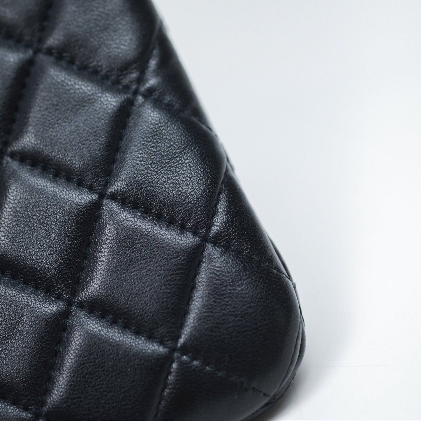 Chanel Medium O Case Boy Navy Lambskin Gold Hardware