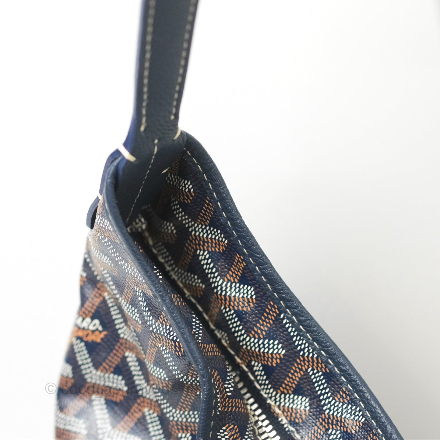 Goyard Bohème Hobo Bag Navy Goyardine Canvas