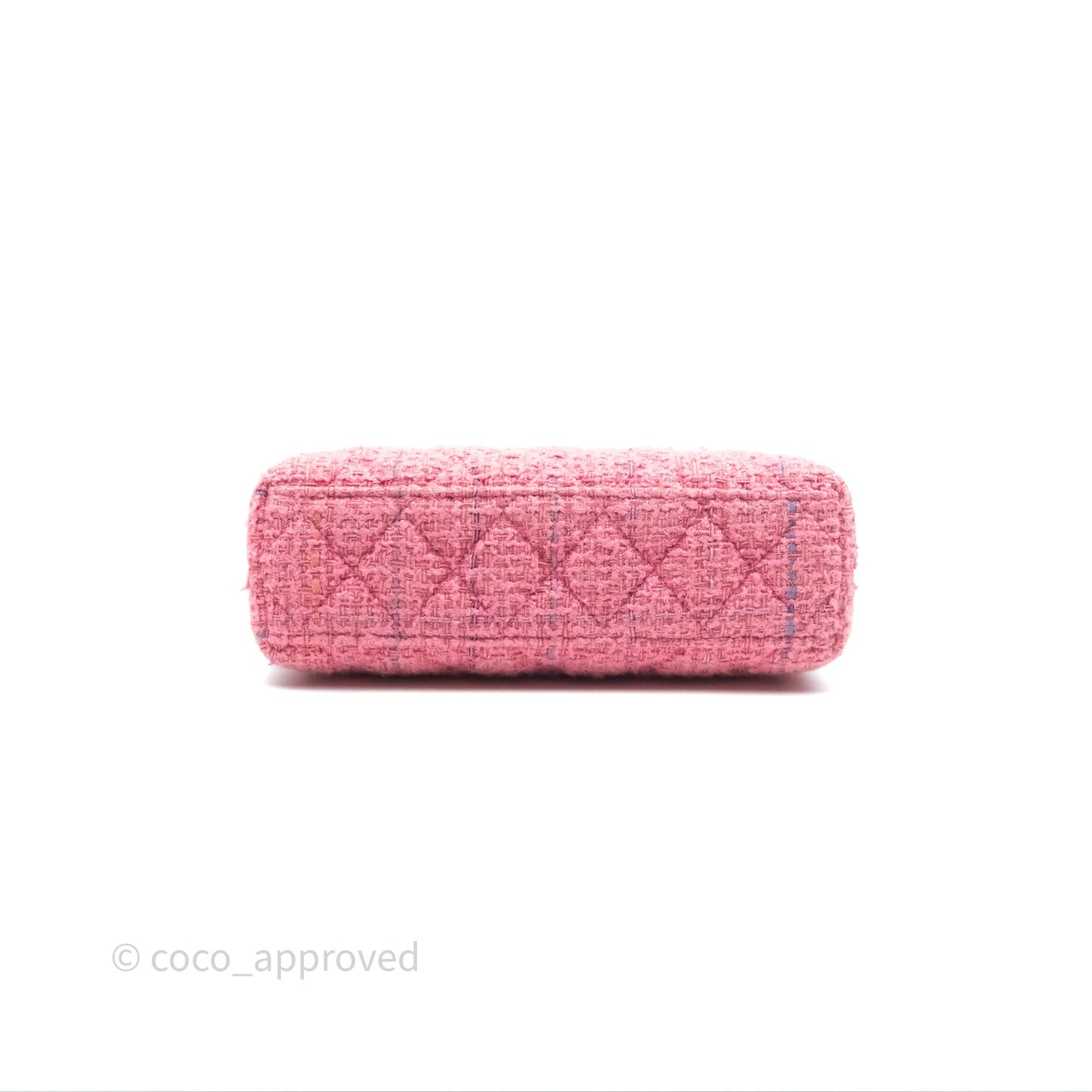 Chanel Kelly Bag Pink Tweed Aged Gold Hardware