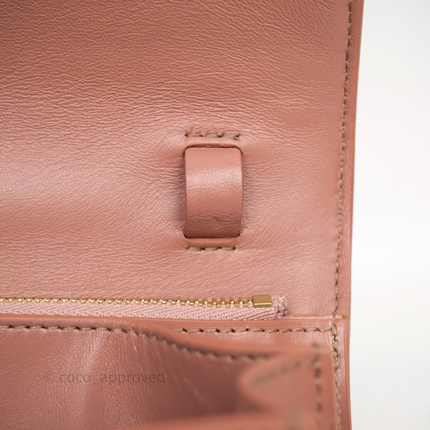 Celine Rose Box Medium Calfskin Bag Gold Hardware