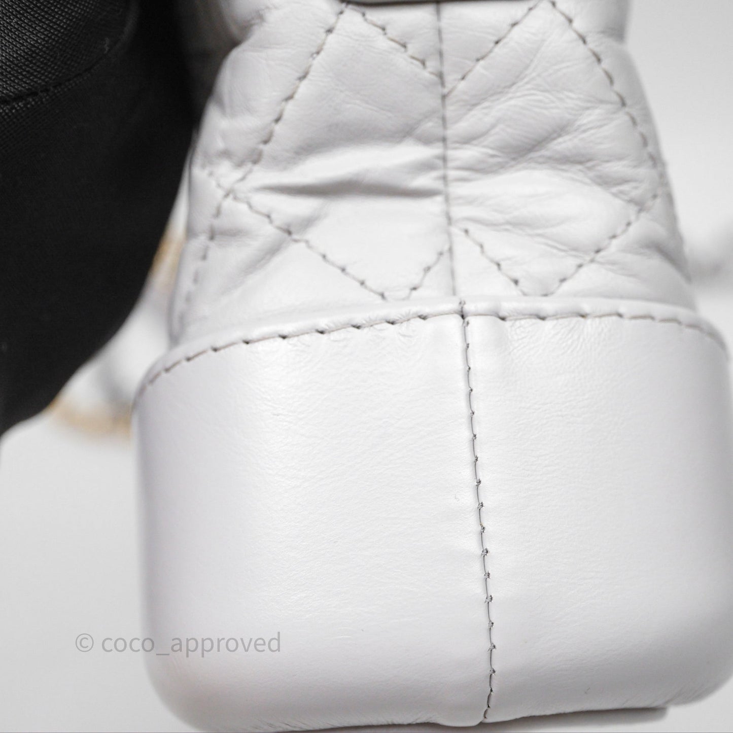 Chanel Small Gabrielle Hobo Quilted Grey Aged Calfskin