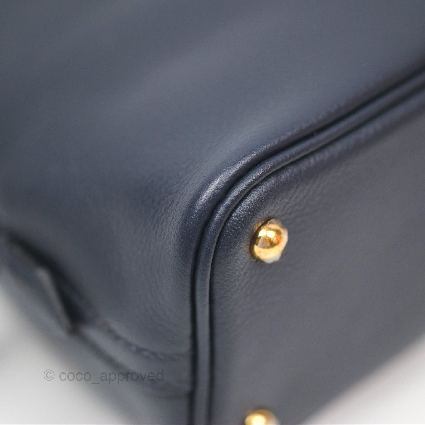 Hermès Bolide Mini 1923 Bleu Nuit 2Z Evercolor Gold Hardware