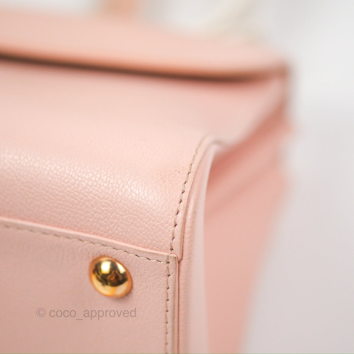 Delvaux Brillant East West Top Handle Bag Nude Pink Rose Gold Hardware