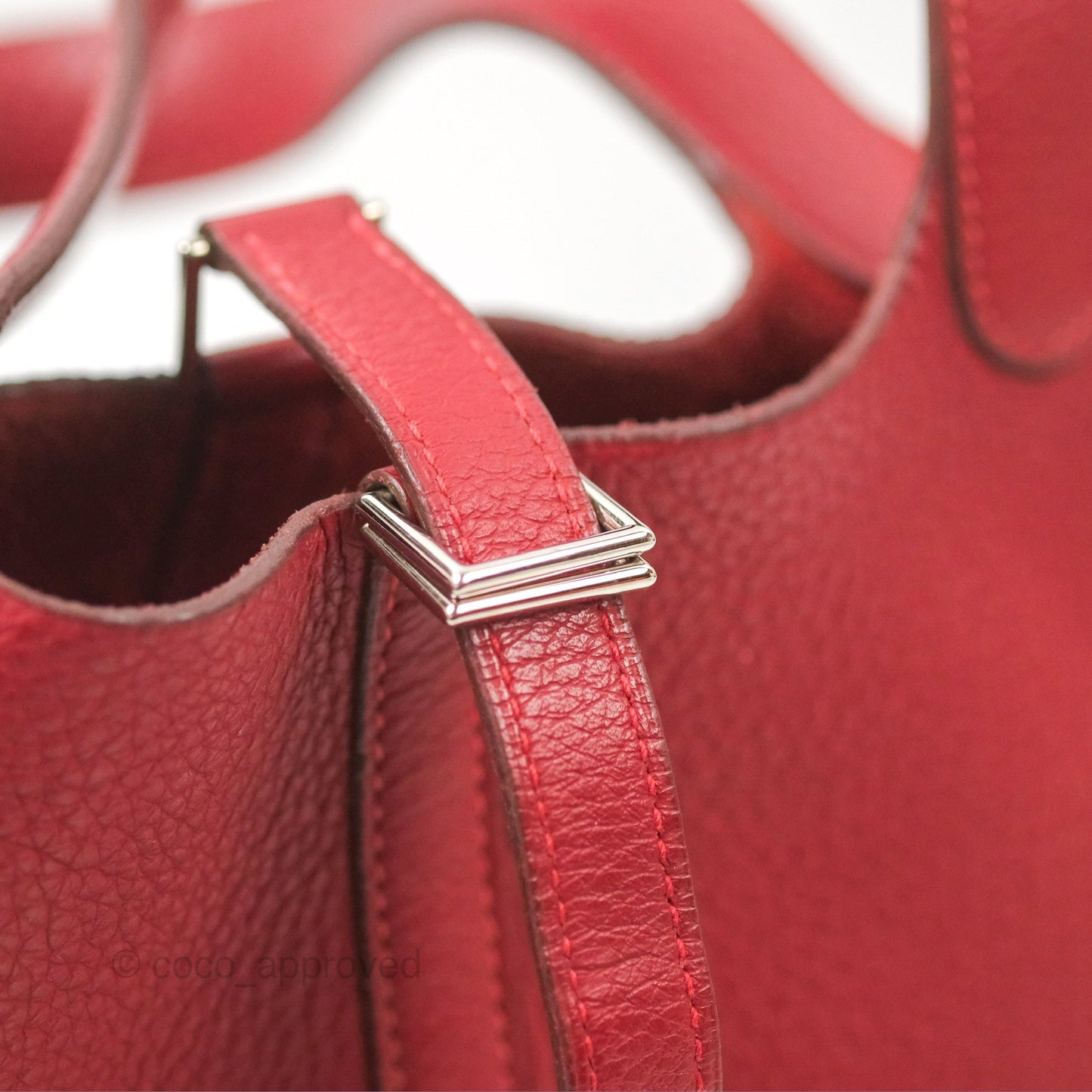 Hermès Picotin 18 Rouge Clemence Palladium Hardware