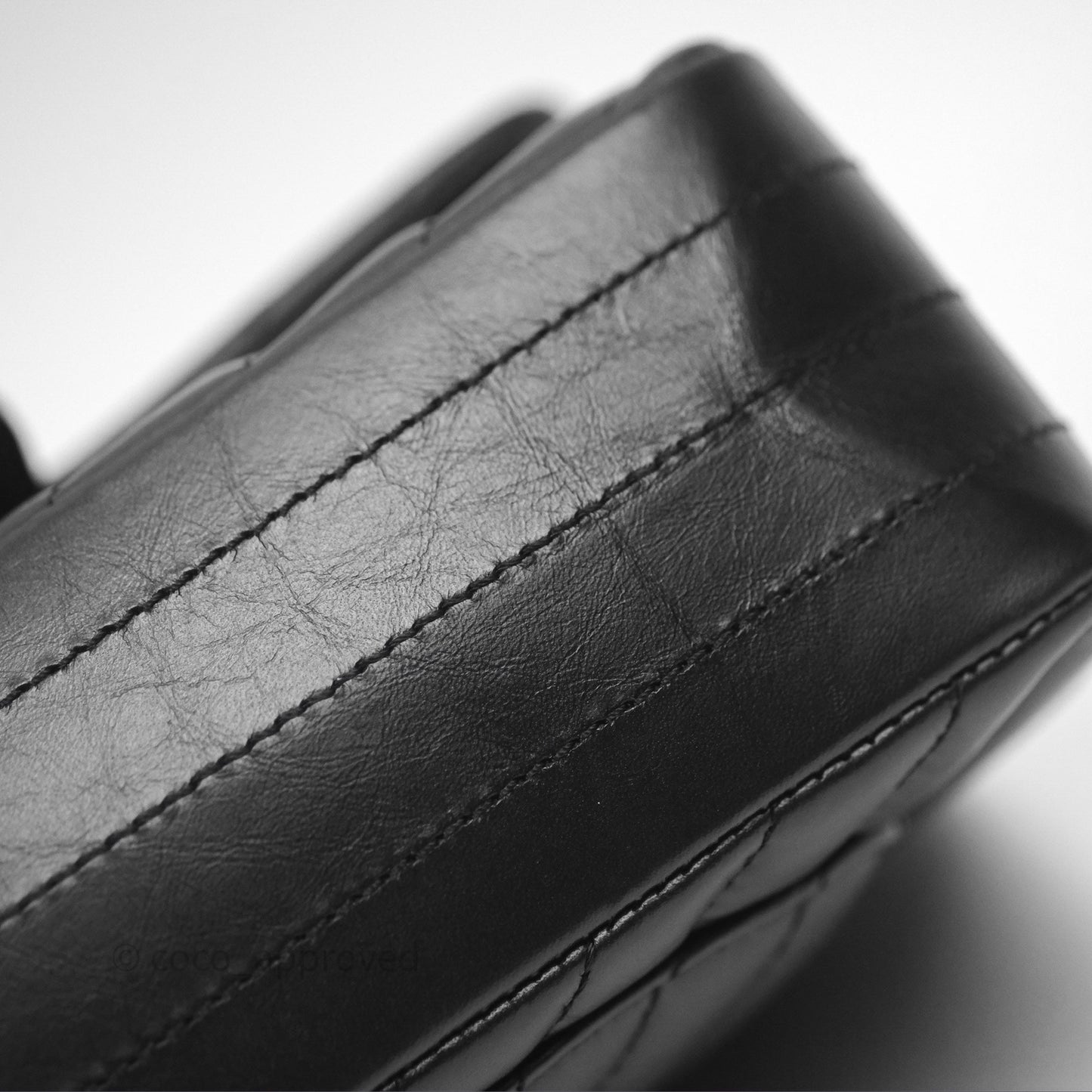 Chanel Mini Reissue 224 So Black Chevron Calfskin
