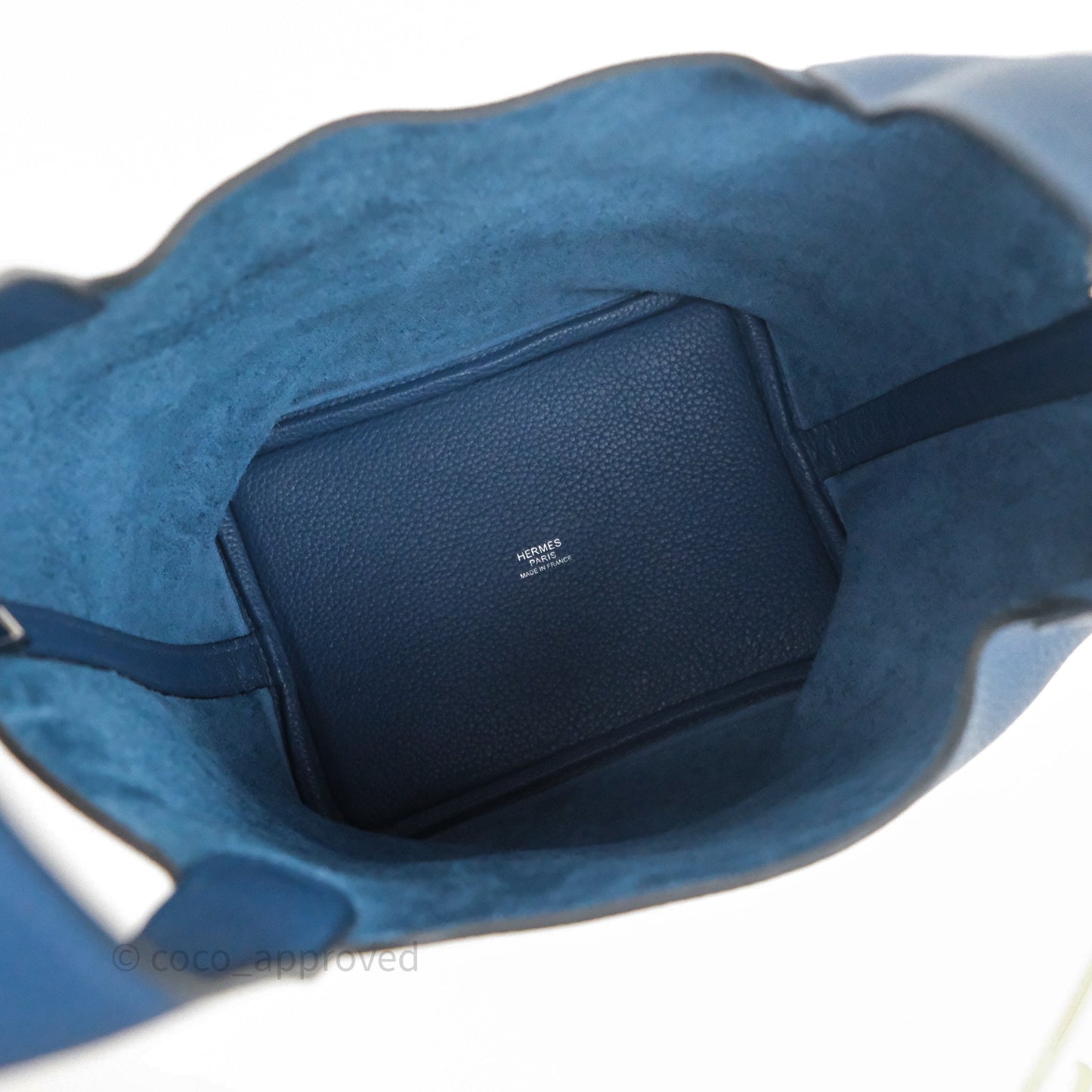 Hermès Picotin 18 Deep Blue S4 Clemence Palladium Hardware