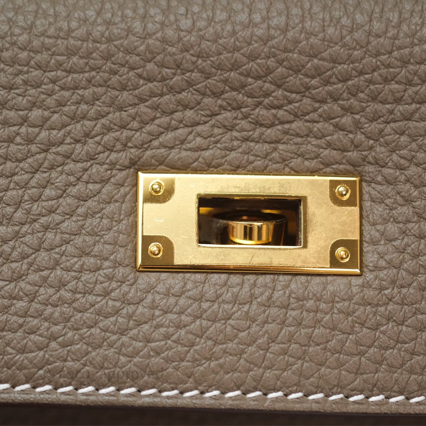 Hermès Kelly II 28 Retourne Etoupe 18 Clemence Gold Hardware
