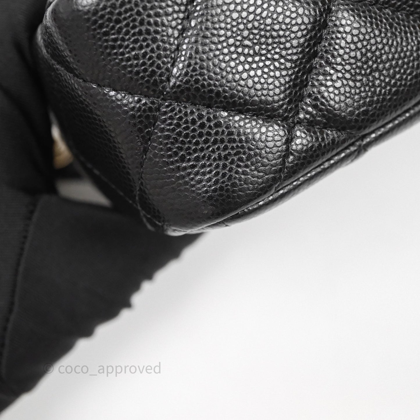 Chanel Clutch on Chain Black Caviar Gold Hardware