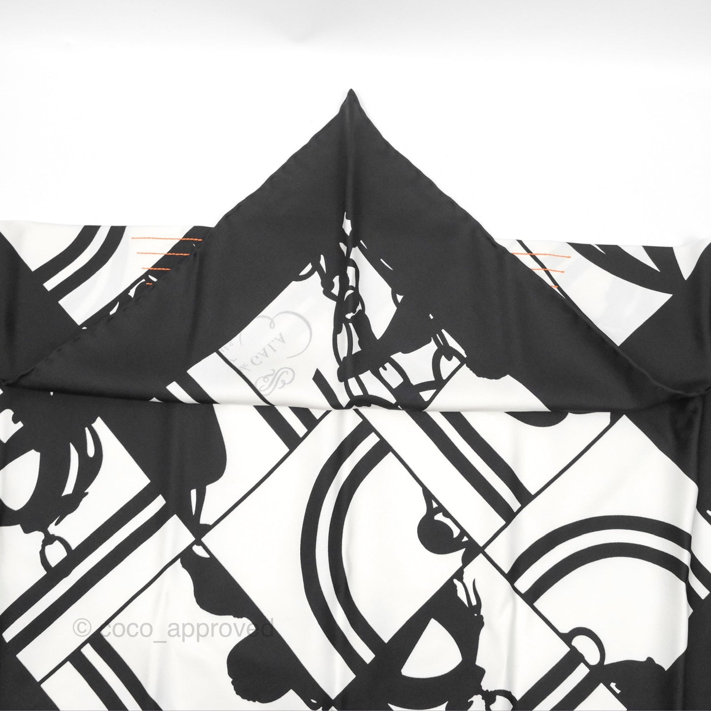Hermes Brides De Gala En Desordre Triangle Silk Scarf 70