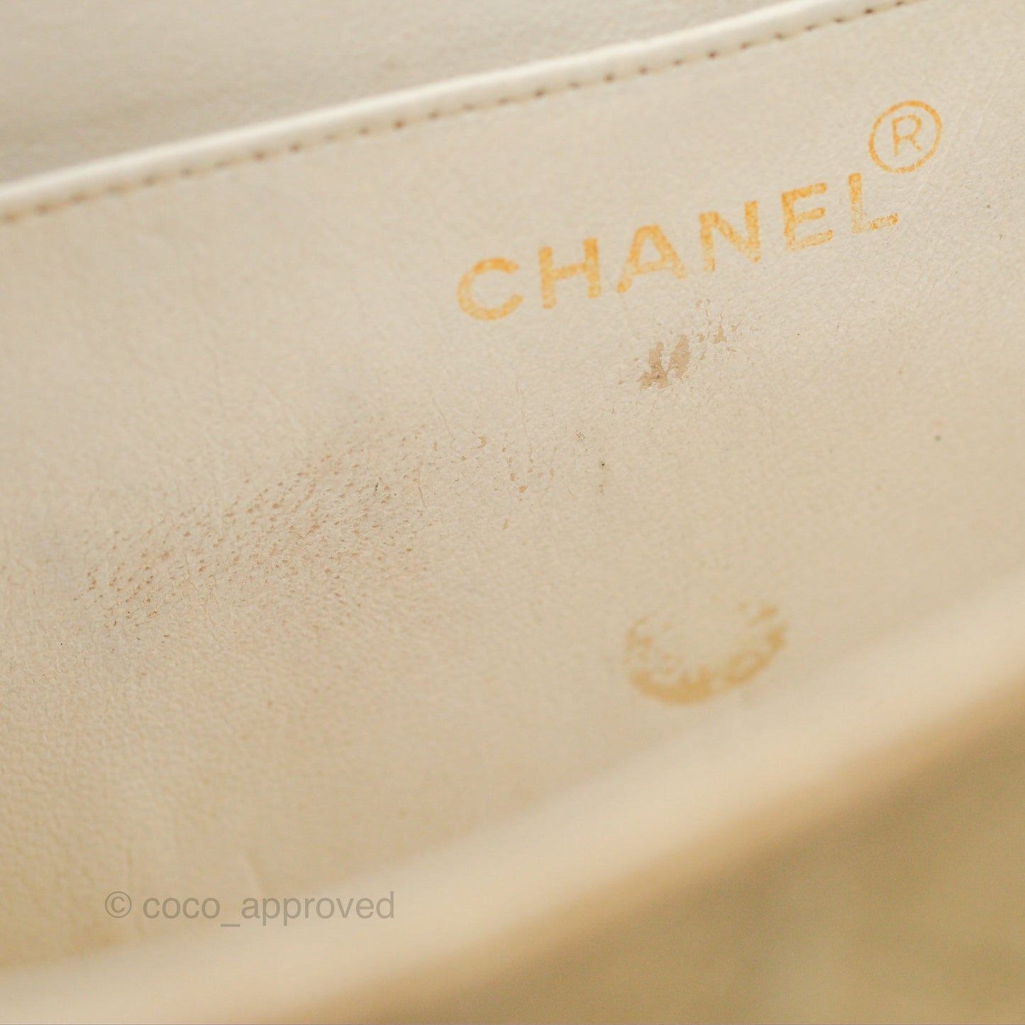 Chanel Vintage XL Jumbo Single Flap Beige Cotton Canvas 24K Gold Hardware
