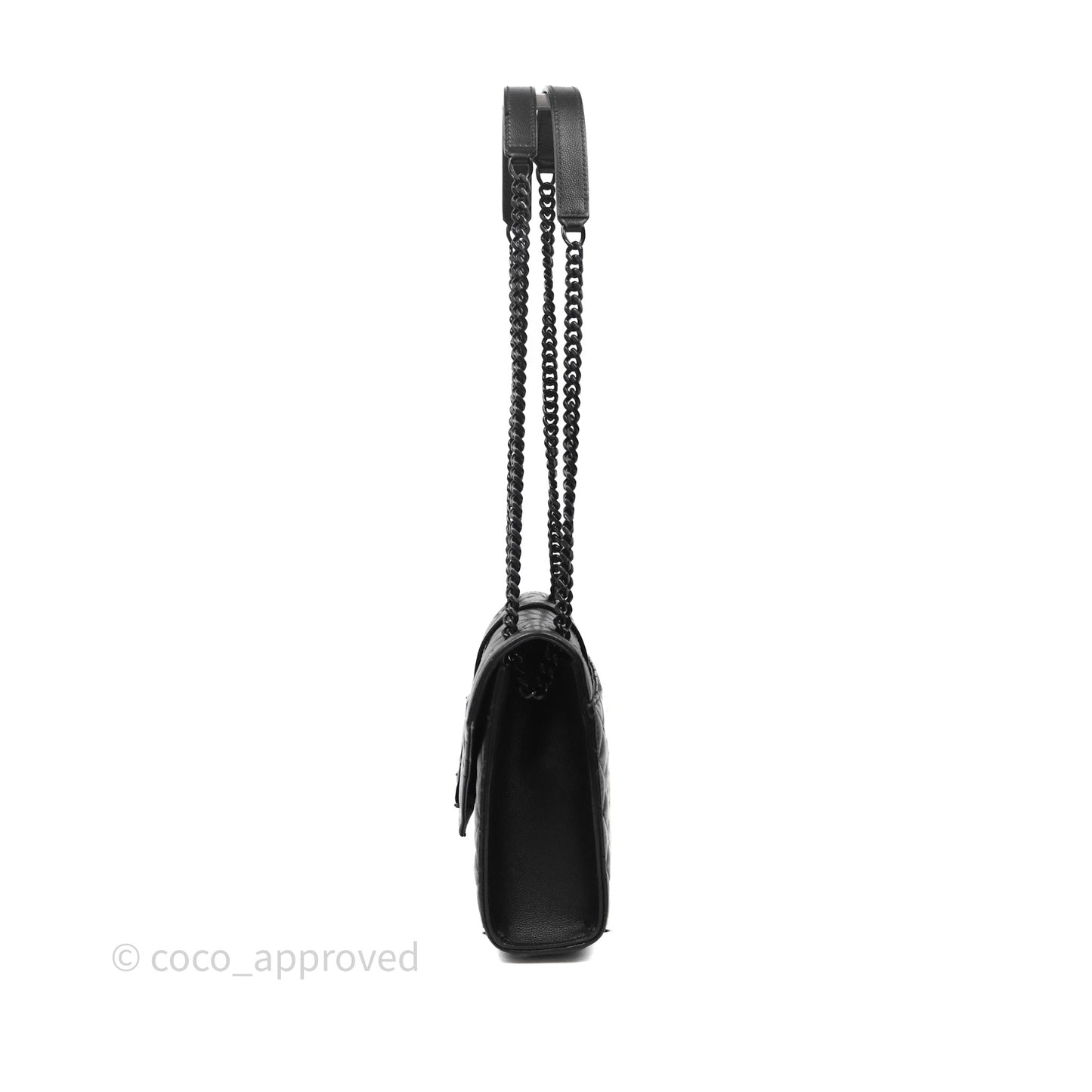 Saint Laurent Envelope Medium So Black Caviar
