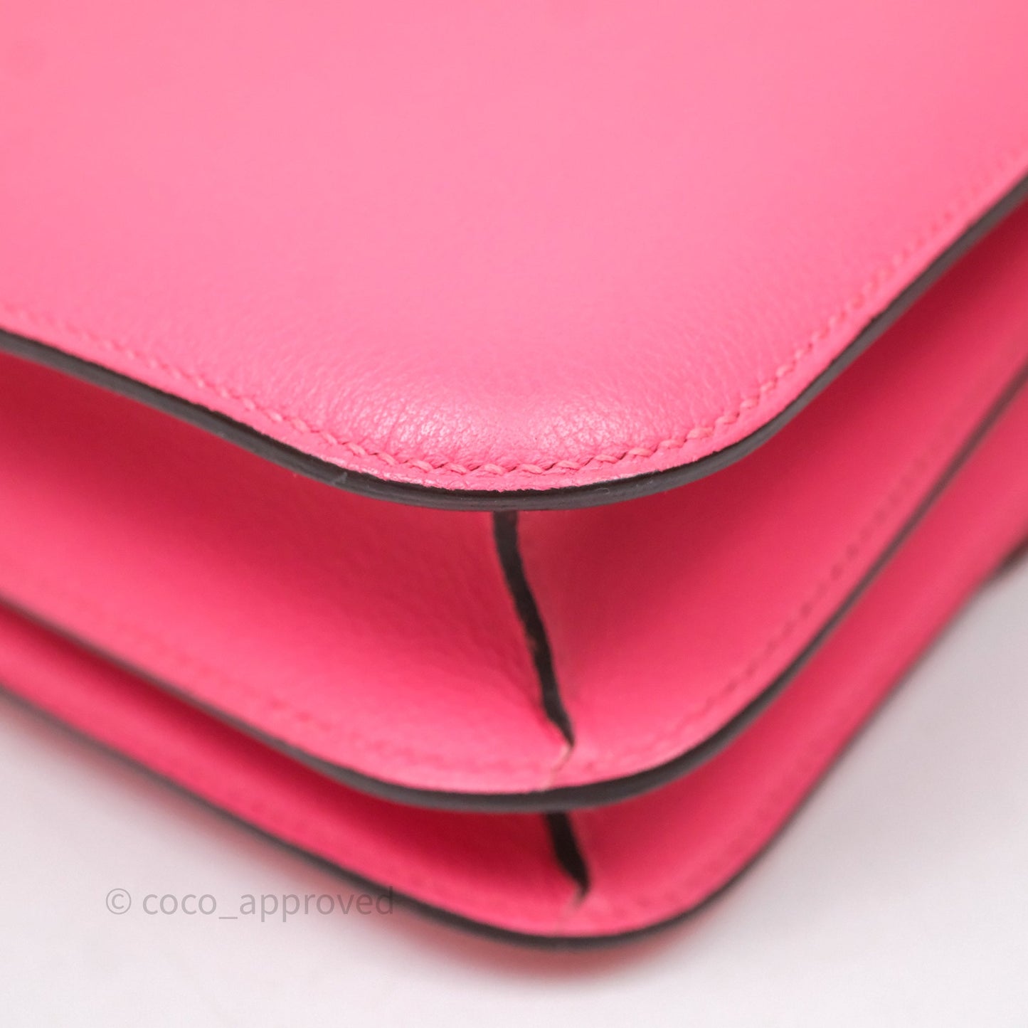 Hermès Constance 24 Rose Azalee 8W Epsom Palladium Hardware