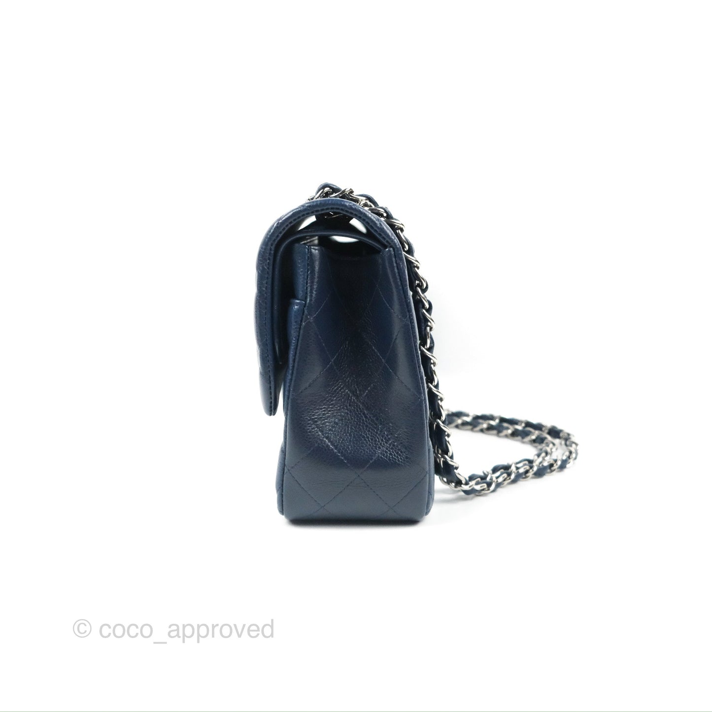 Chanel Jumbo Double Flap Navy Caviar Silver Hardware⁣⁣