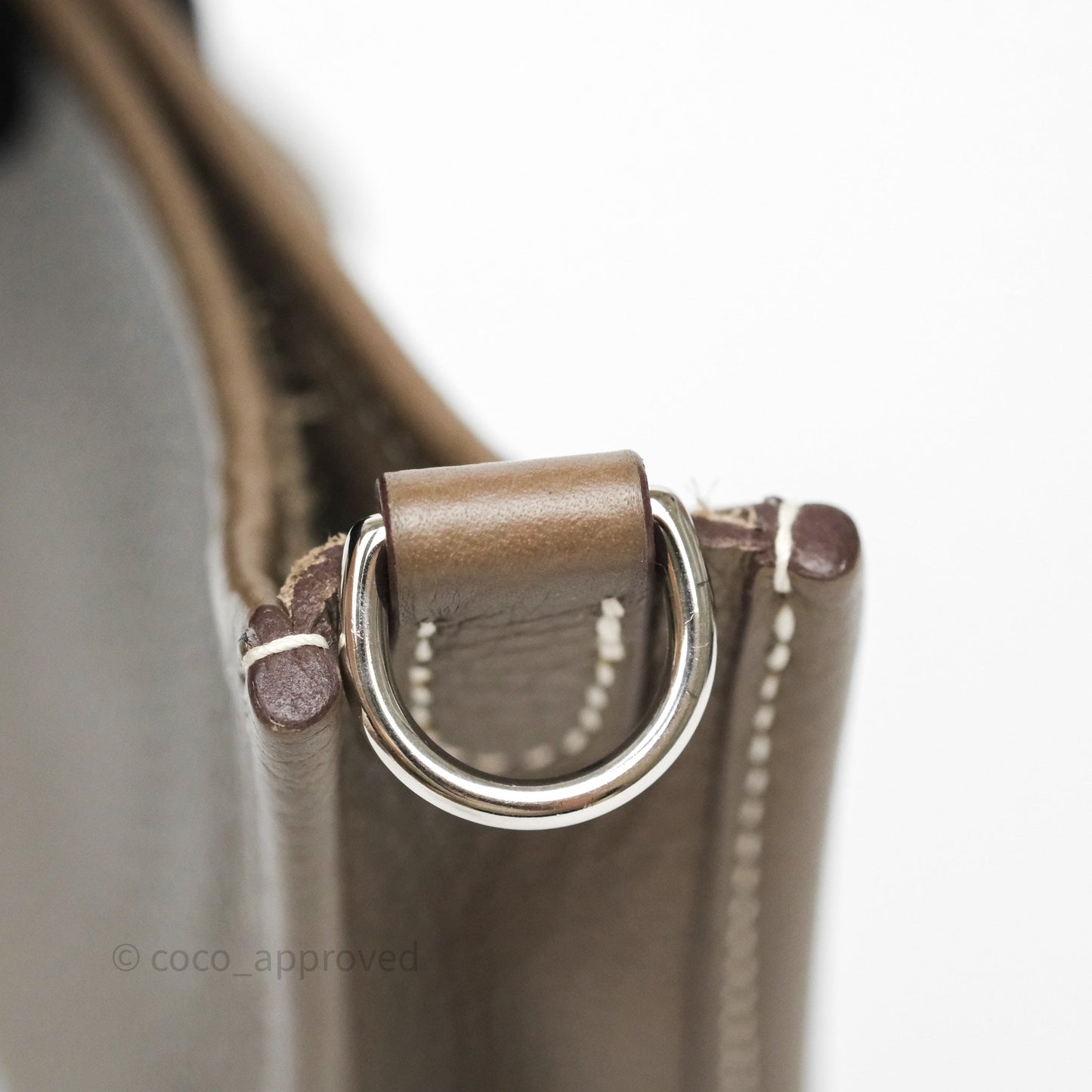 Hermès Mini Evelyne 16 Etoupe 18 Clemence Palladium Hardware