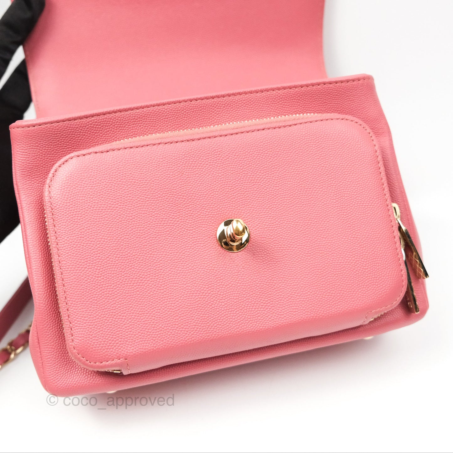 Chanel Quilted Medium Business Affinity Flap Pink Caviar Gold Hardware