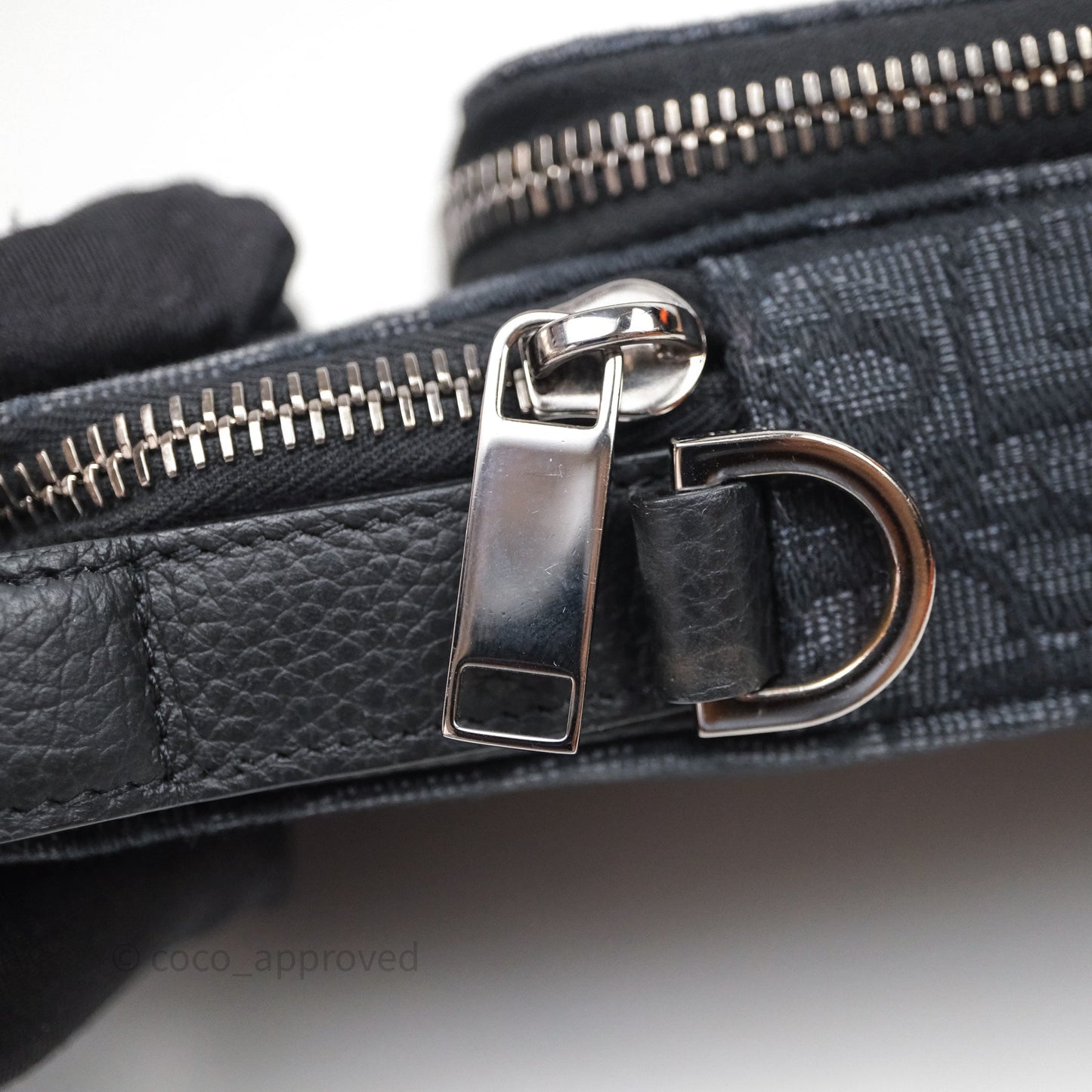 Christian Dior Men's Crossbody Bag Black Oblique Canvas