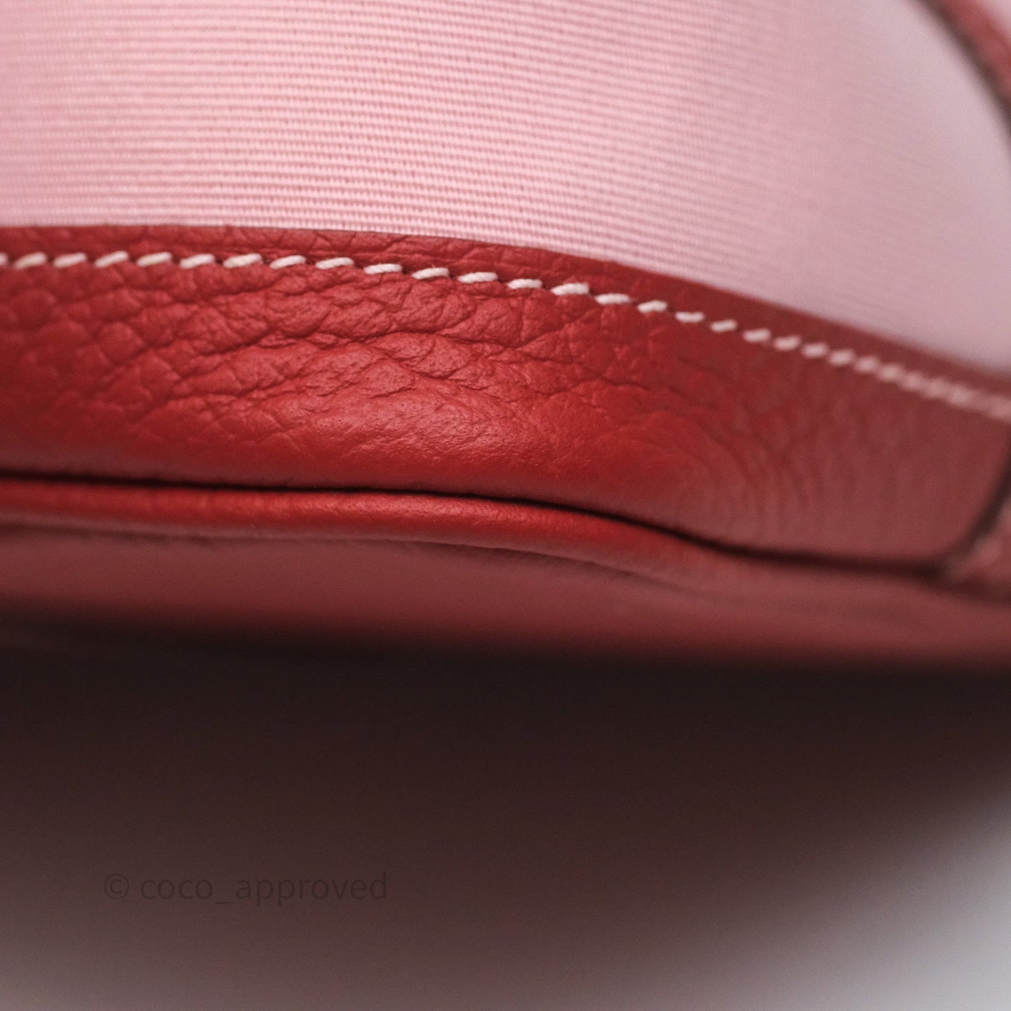 Hermès Garden Party 30 Canvas Rose Sakura 3Q/ Rouge Duchesse 2V