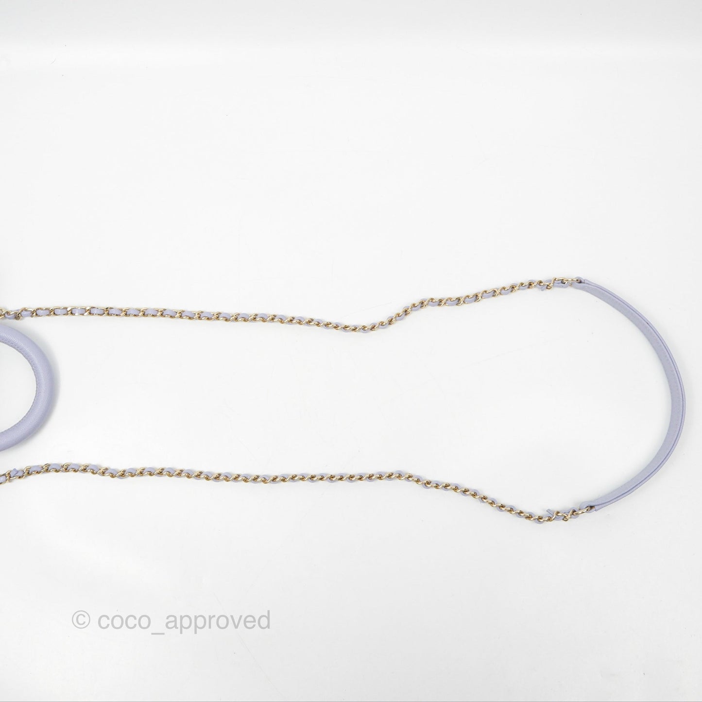Chanel Mini Coco Handle Lilac Caviar Gold Hardware