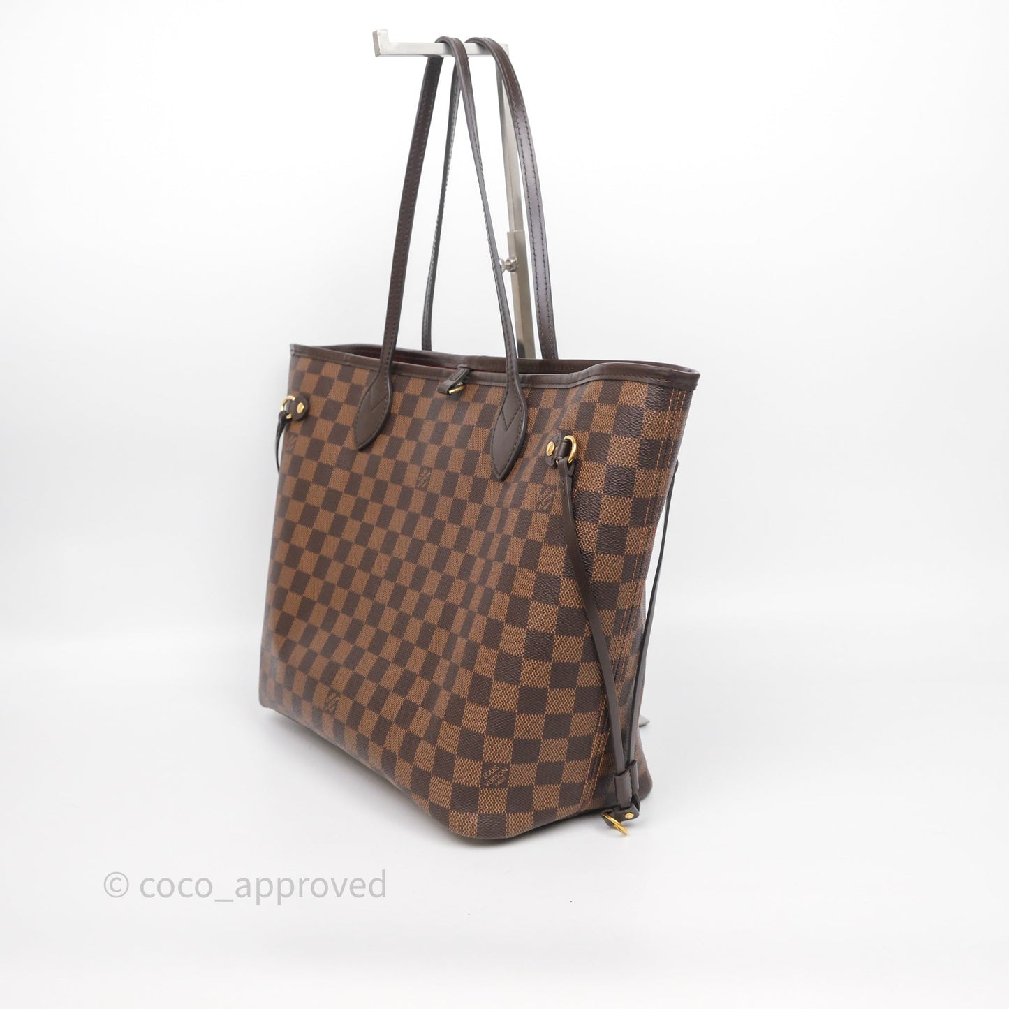 Louis Vuitton Neverfull MM Tote Bag Damier Ebene Canvas