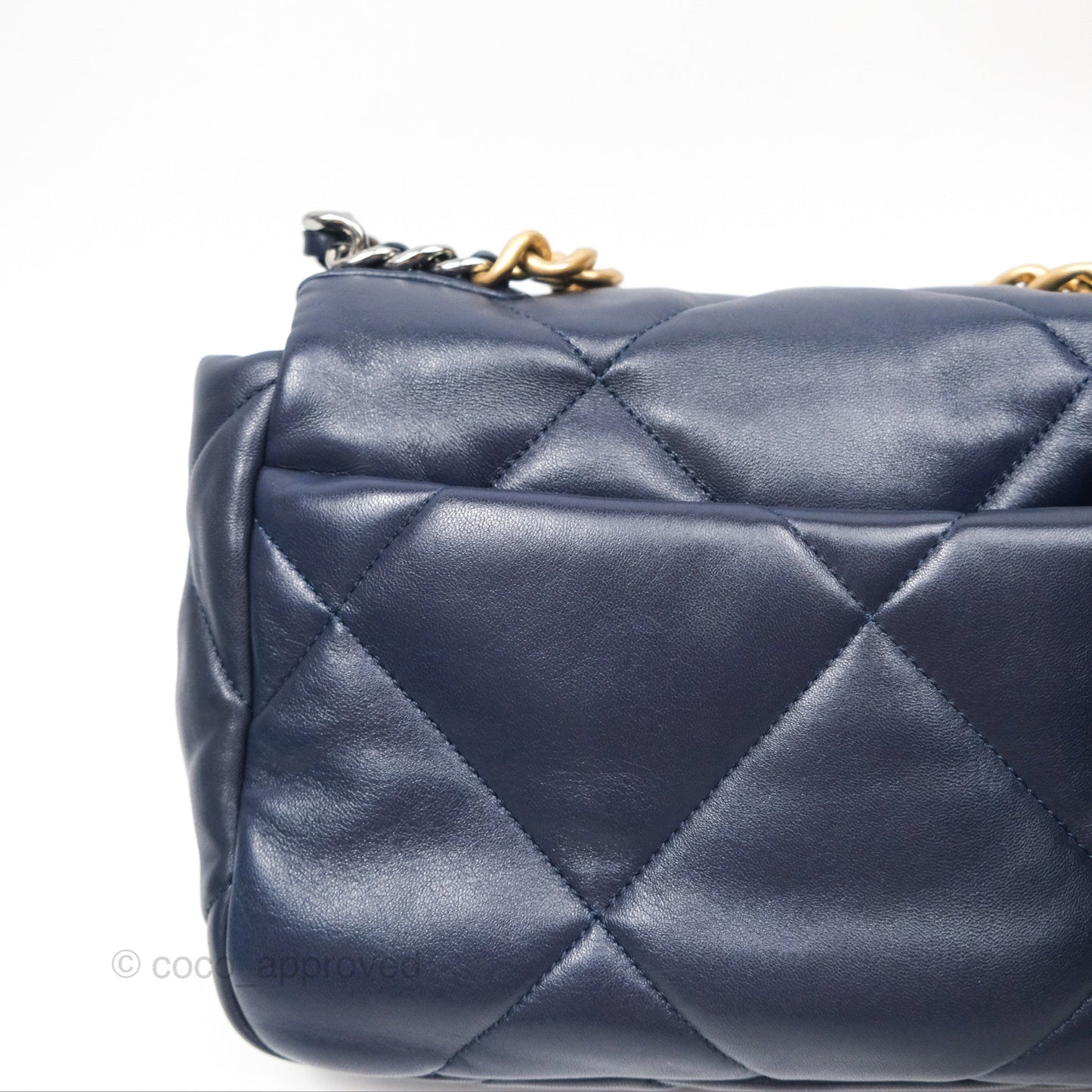 Chanel 19 Small Dark Navy Mixed Hardware